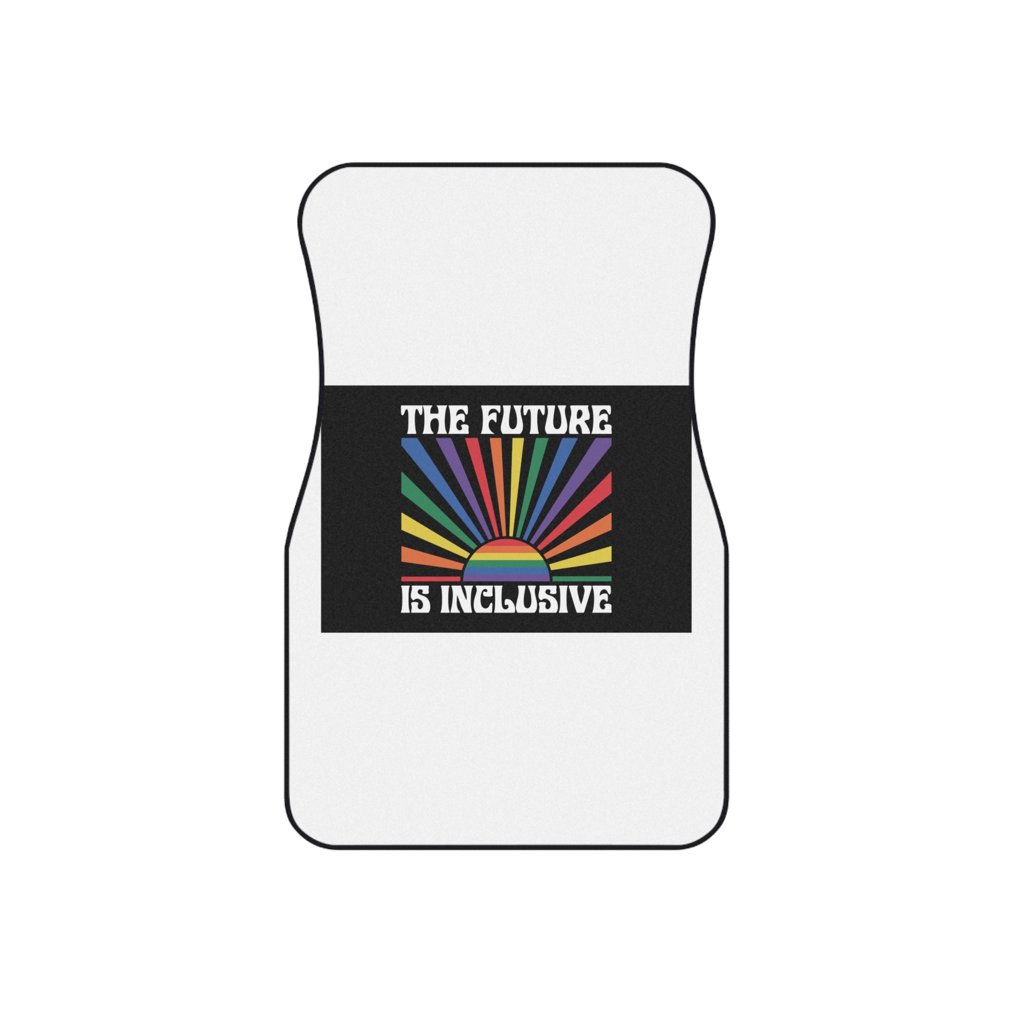 Pride Lgbtq Gay Typography Vector Tshirt Design Car Mats Set Of 4 - Image 2