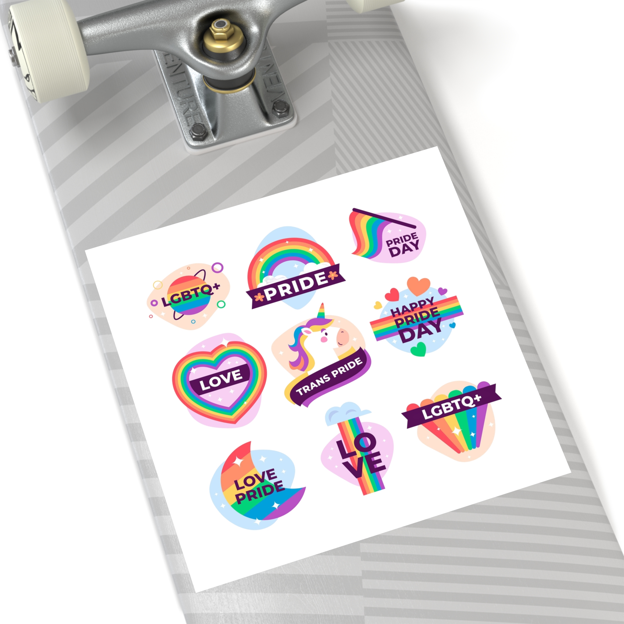 Labels Design Pride Day Event Laminate Stickers Square - Image 52