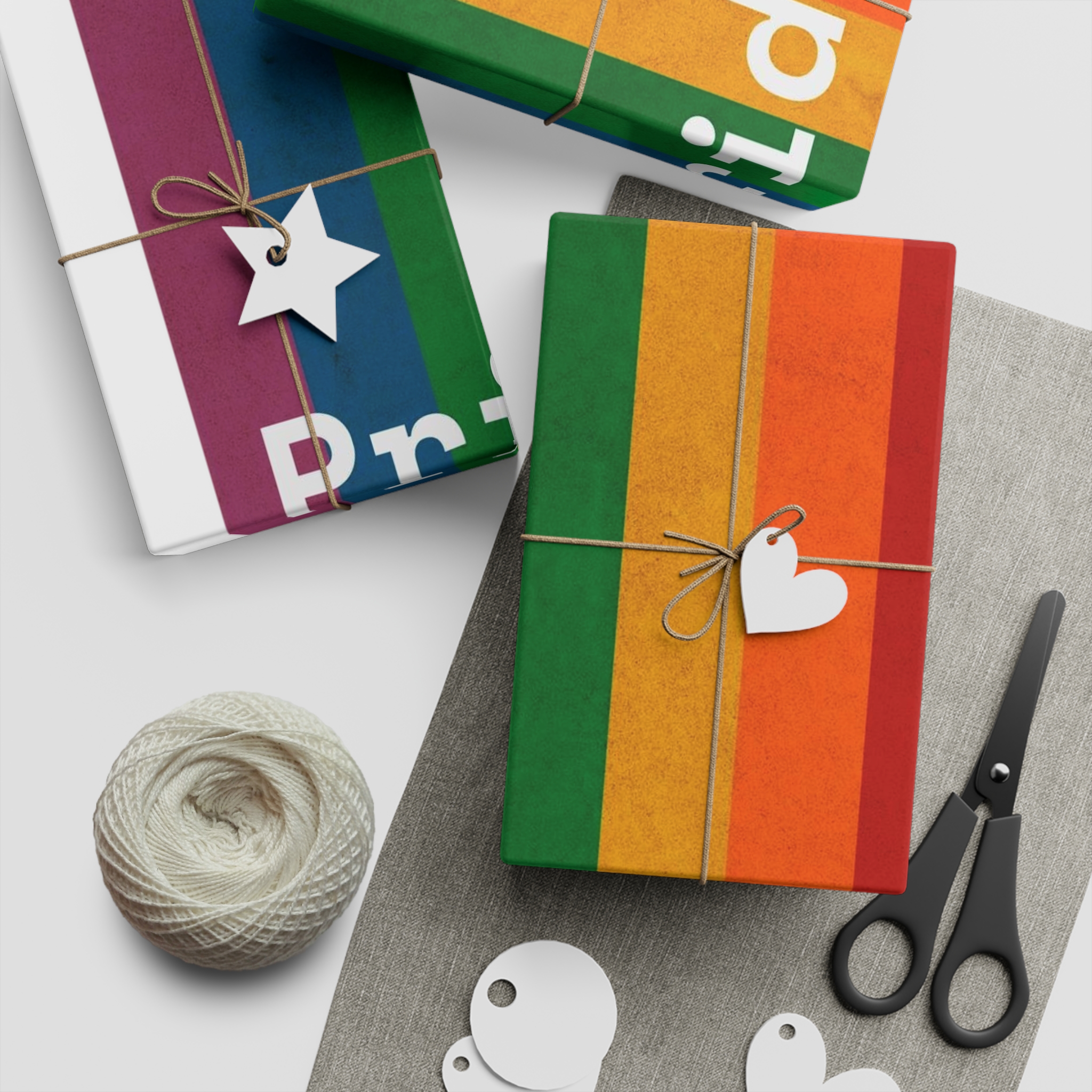 Poster With Rainbow Pride Concept Gift Wrapping Paper Sheets 1pc - Image 5