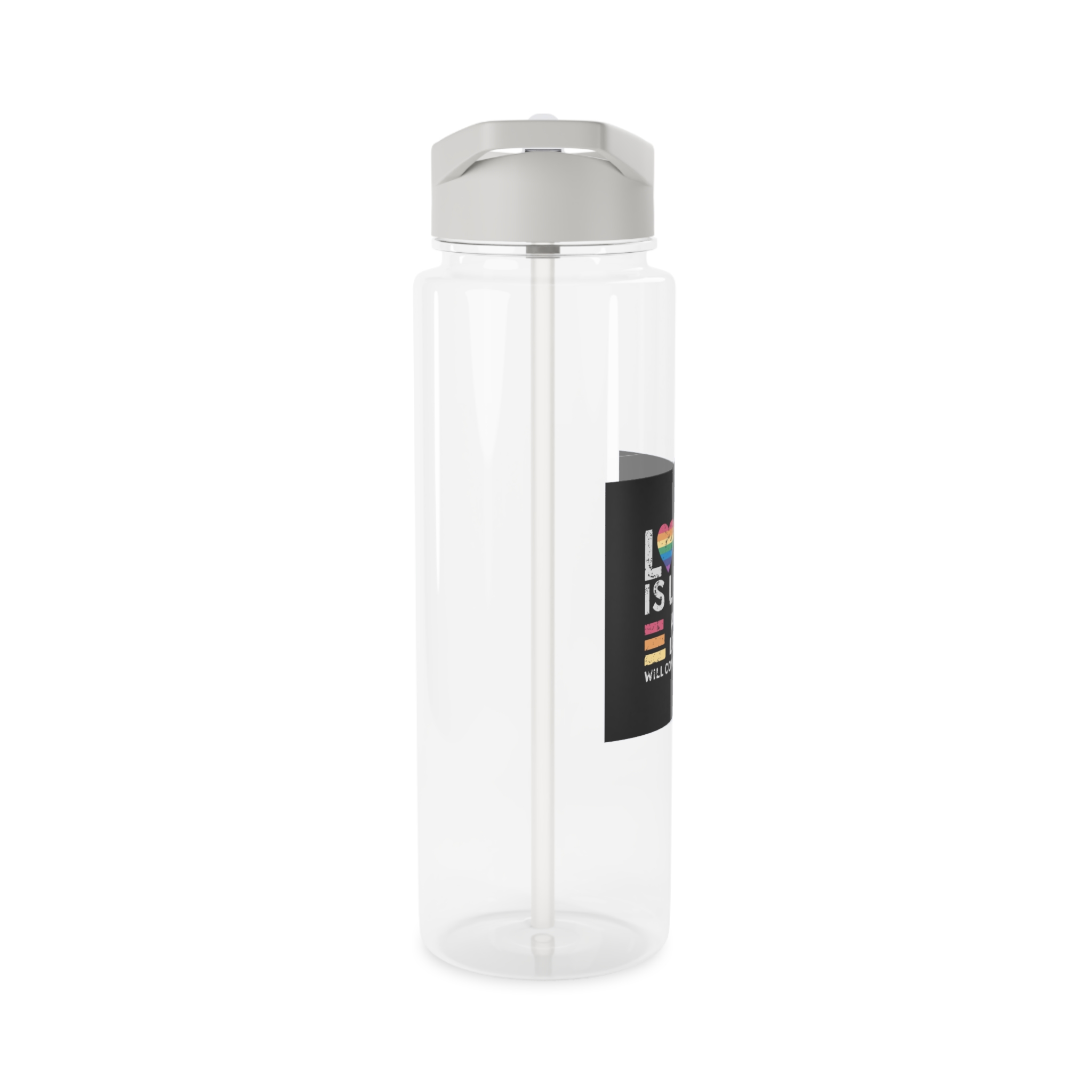 Love Is Love and Love Will Conquer Hate Tritan Water Bottle - Image 8