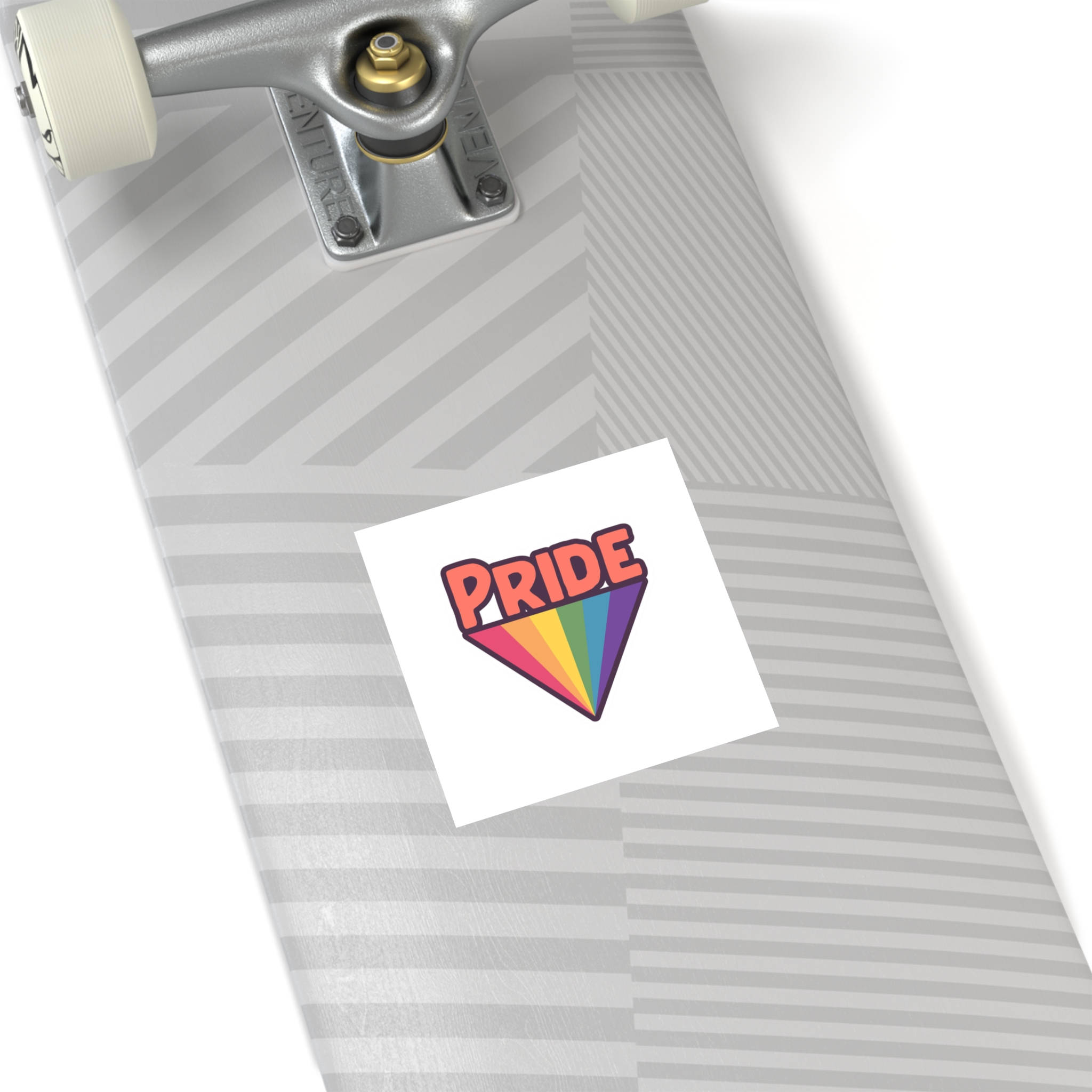 Pride With Rainbow Laminate Stickers Square - Image 28