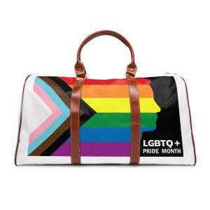 Happy Pride Day Concept Lgbtq Community Lgbt Pride Typography Vector Waterproof Travel Bag
