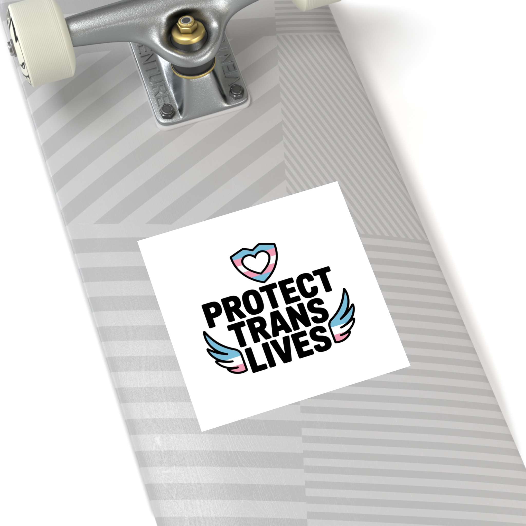 Protect Trans Lives T Shirt Design Isolated White Background Laminate Stickers Square - Image 44
