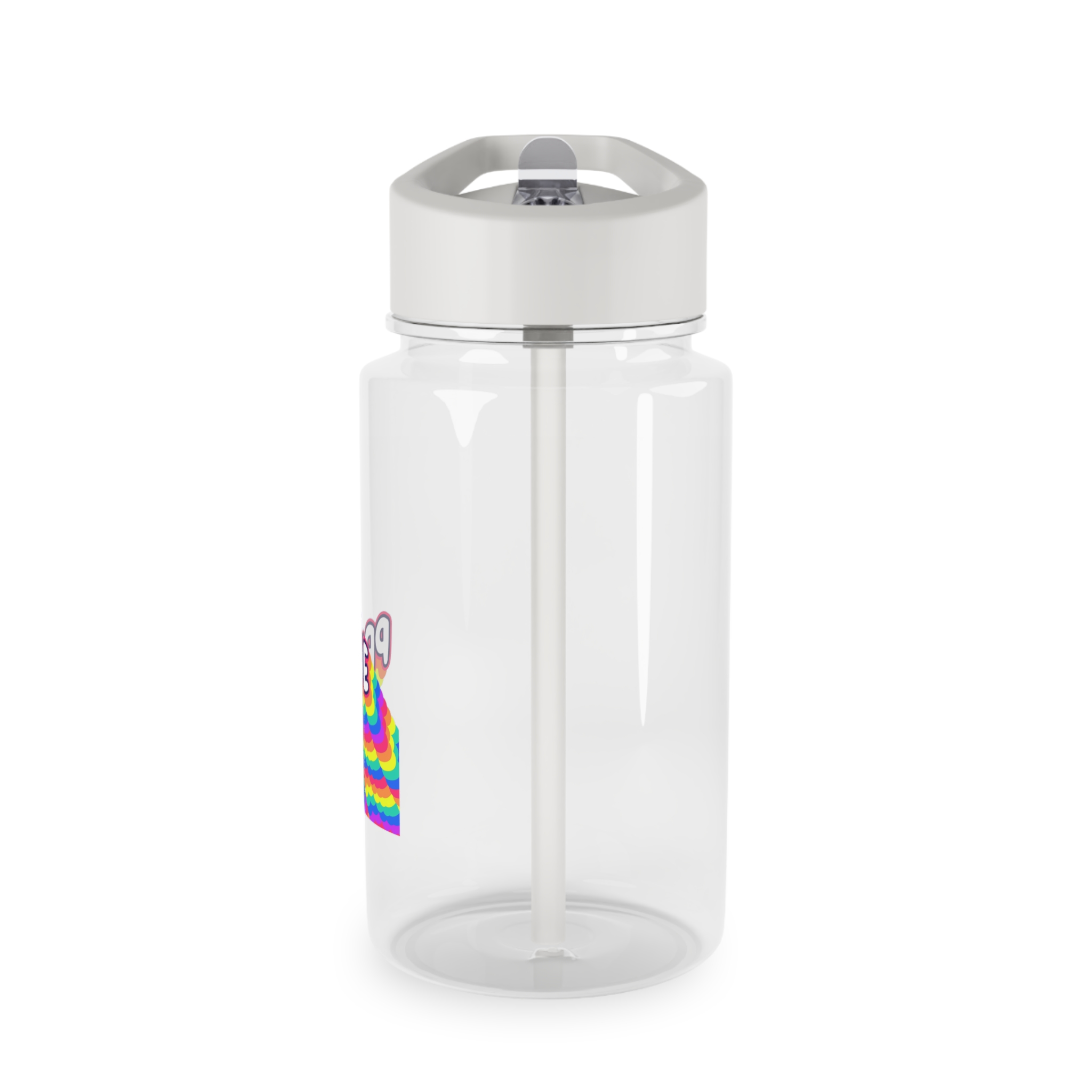 Pride Text Lettering Pride Month Celebration Poster Tritan Water Bottle - Image 3