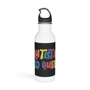 Pride Lgbtq Gay Typography Vector Tshirt Design(6) Stainless Steel Water Bottle