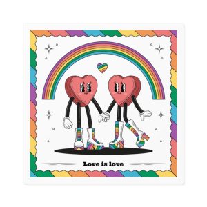 Hand Drawn Illustration Pride Month Celebration(4) Laminate Stickers Square