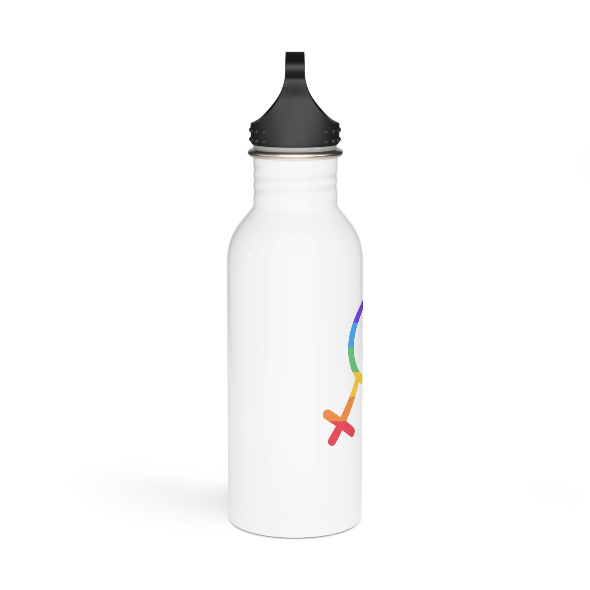Gay Symbol Lgbtq Pride Colors Vector Illustration Stainless Steel Water Bottle - Image 2