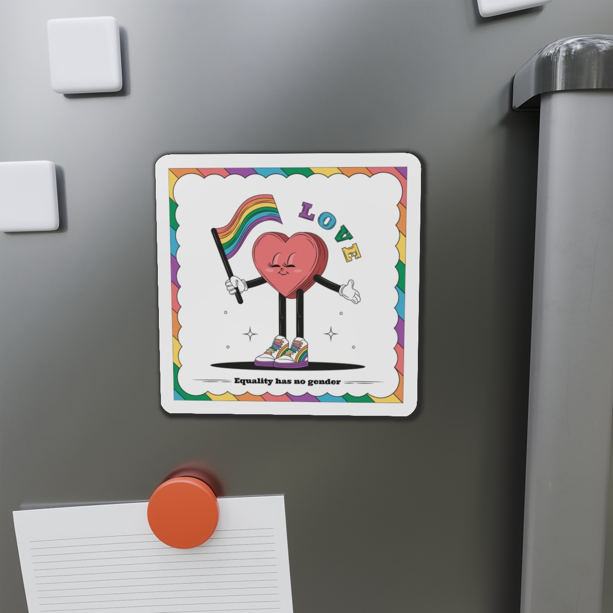 Hand Drawn Illustration Pride Month Celebration Die Cut Magnets - Image 11