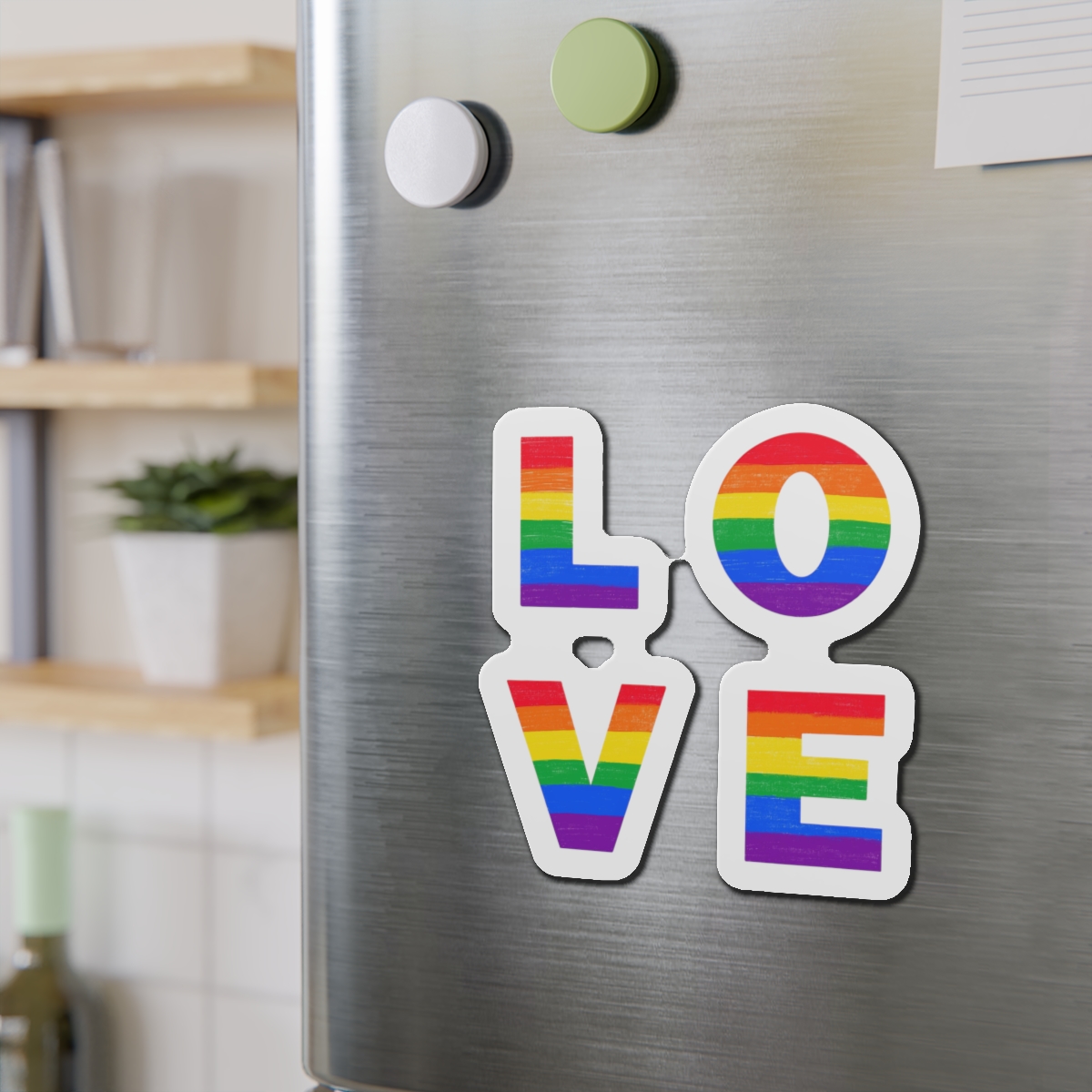 Letters Love Colored Rainbow Lgbtq Gay Pride Flag Colors Vector Lettering Lgbt History Month Pencil Crayon Textured Isolated Love Is Love Concept Die Cut Magnets - Image 15