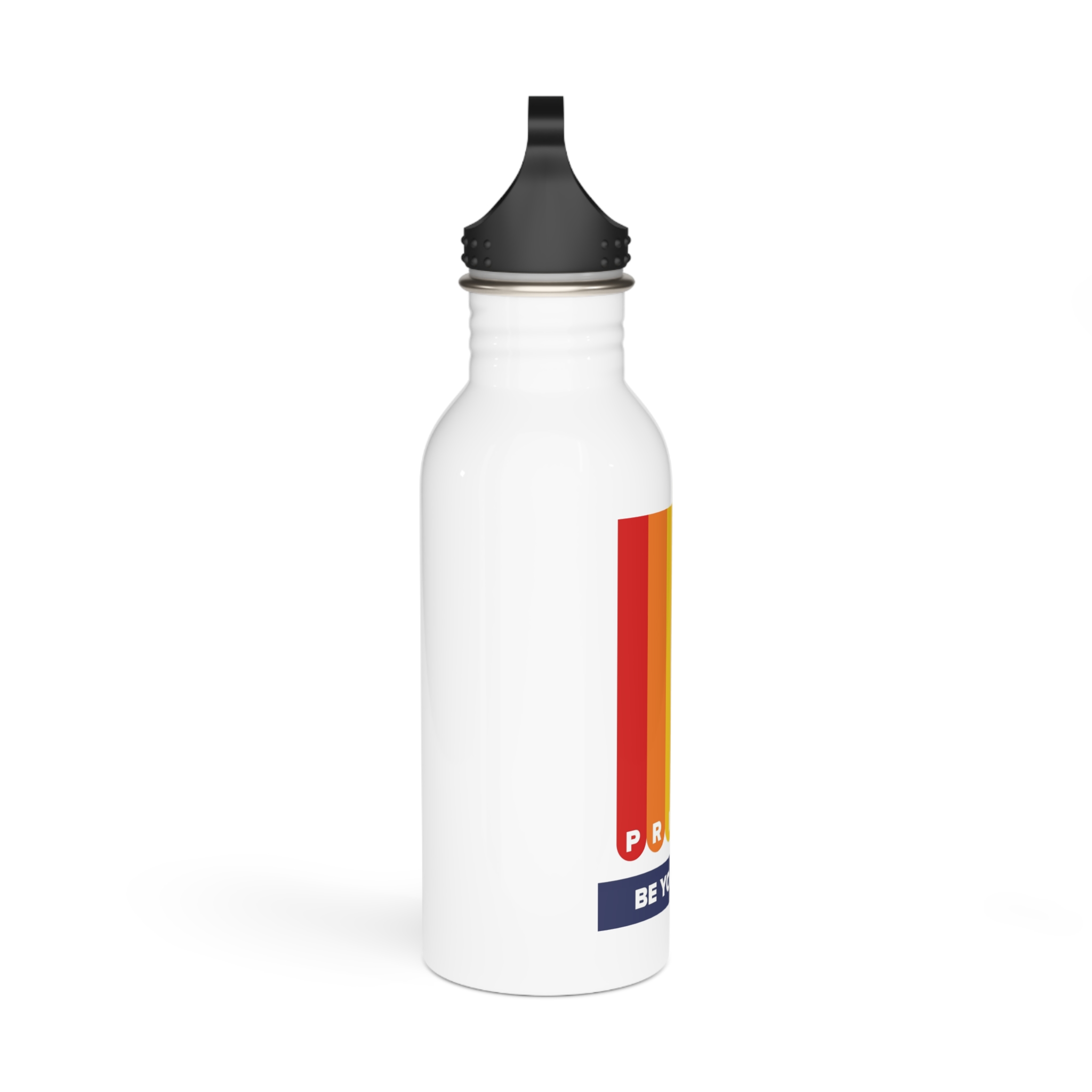 Lgbt Pride Month June Lesbian Gay Bisexual Transgender Lgbtq Flag Rainbow Vector Stainless Steel Water Bottle - Image 2