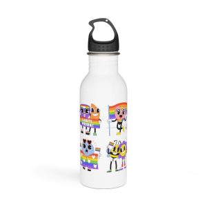 Acid Lgbti Pride Stickers Collection Stainless Steel Water Bottle