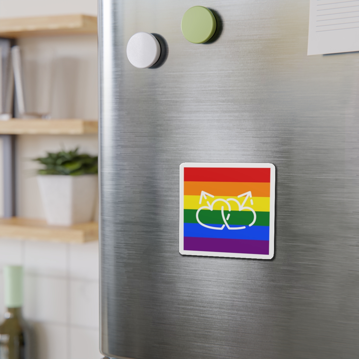 Fight Lgbt Rainbow Icon Element Gender Identity Icon Thin Line Icon Website Design Development App D Die Cut Magnets - Image 6