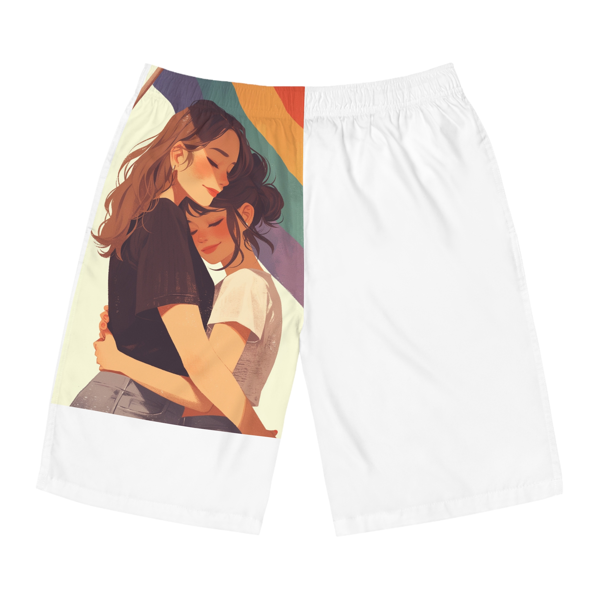 Lesbian Pride Design 58918A Mens Board Shorts Aop