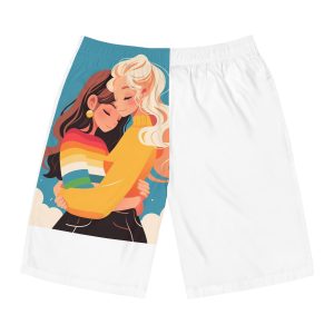 Lesbian Pride Design FE58AA Mens Board Shorts Aop
