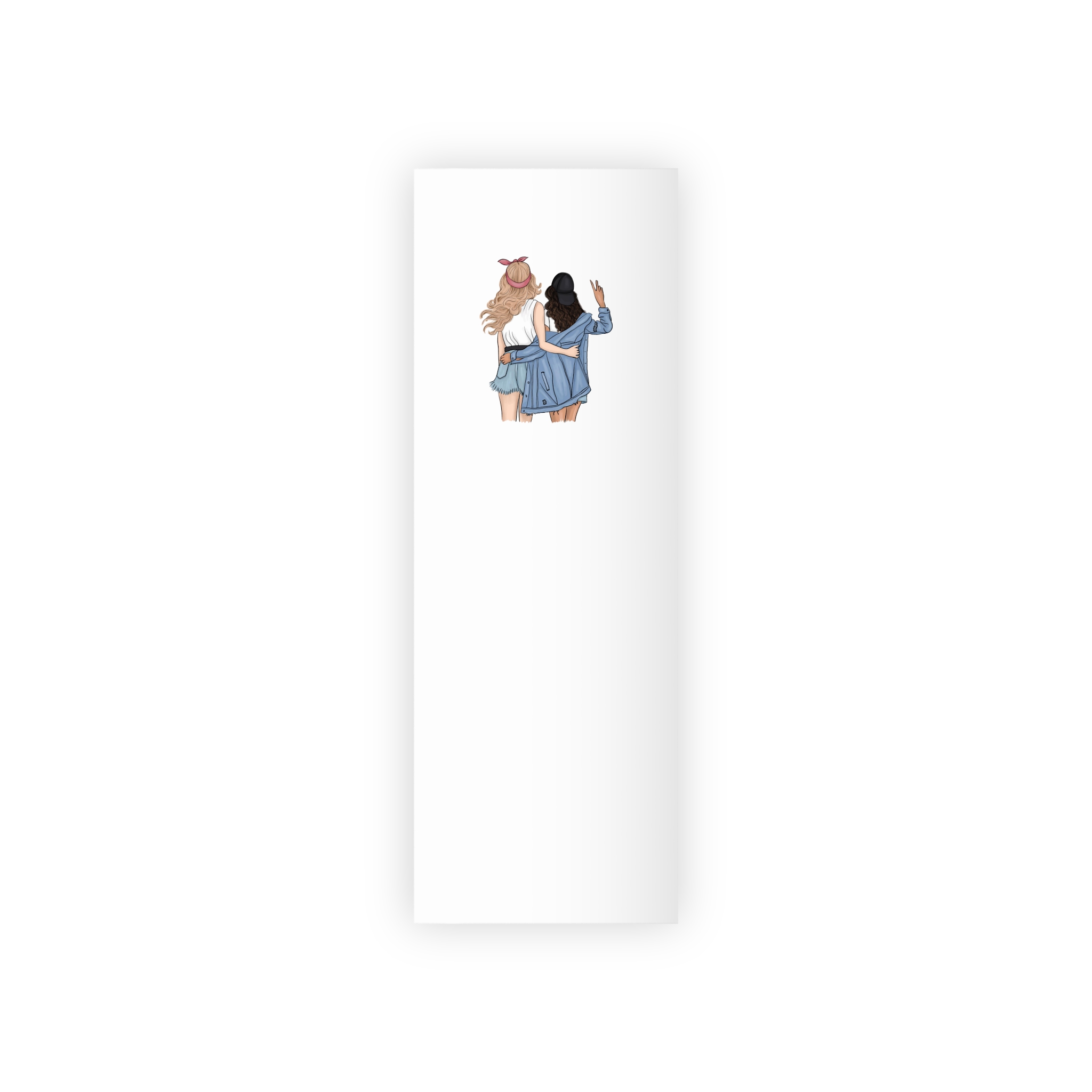 Friends Stand With Their Backs Gift Wrapping Paper Rolls 1pc - Image 5
