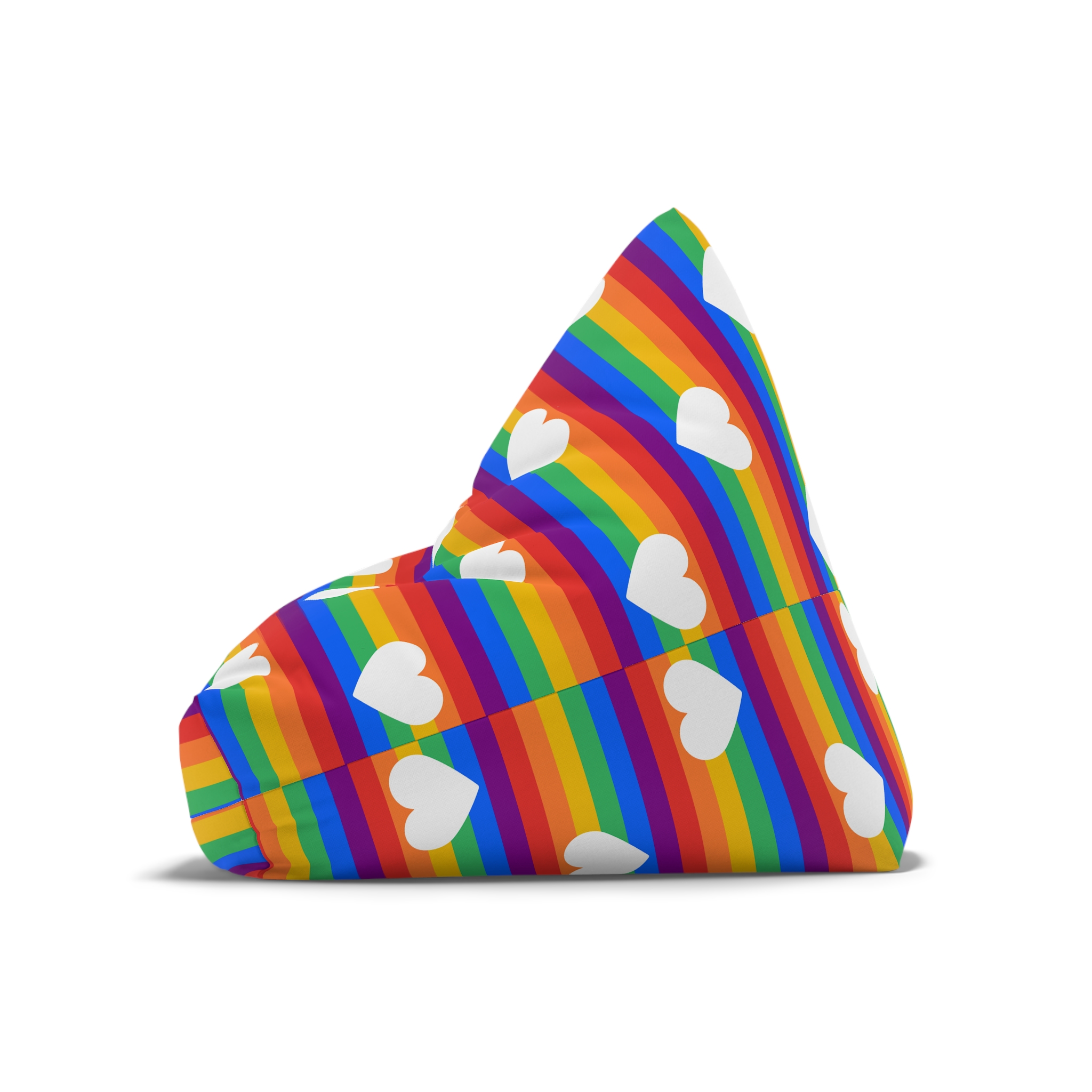 Poster Banner Rainbow Flag Bean Bag Chair Cover - Image 8