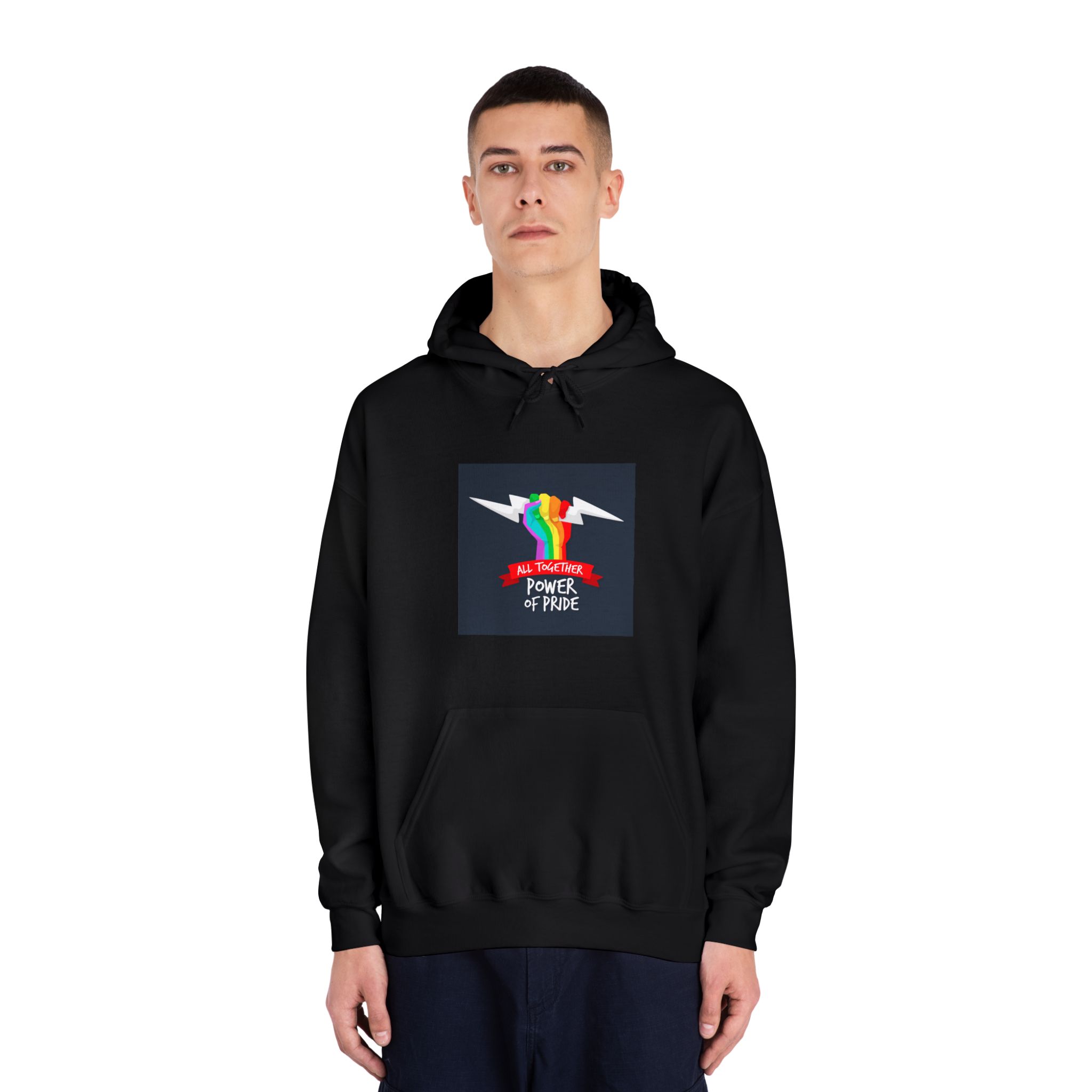 Pride Day Event Theme Unisex Dryblend Hooded Sweatshirt - Image 11