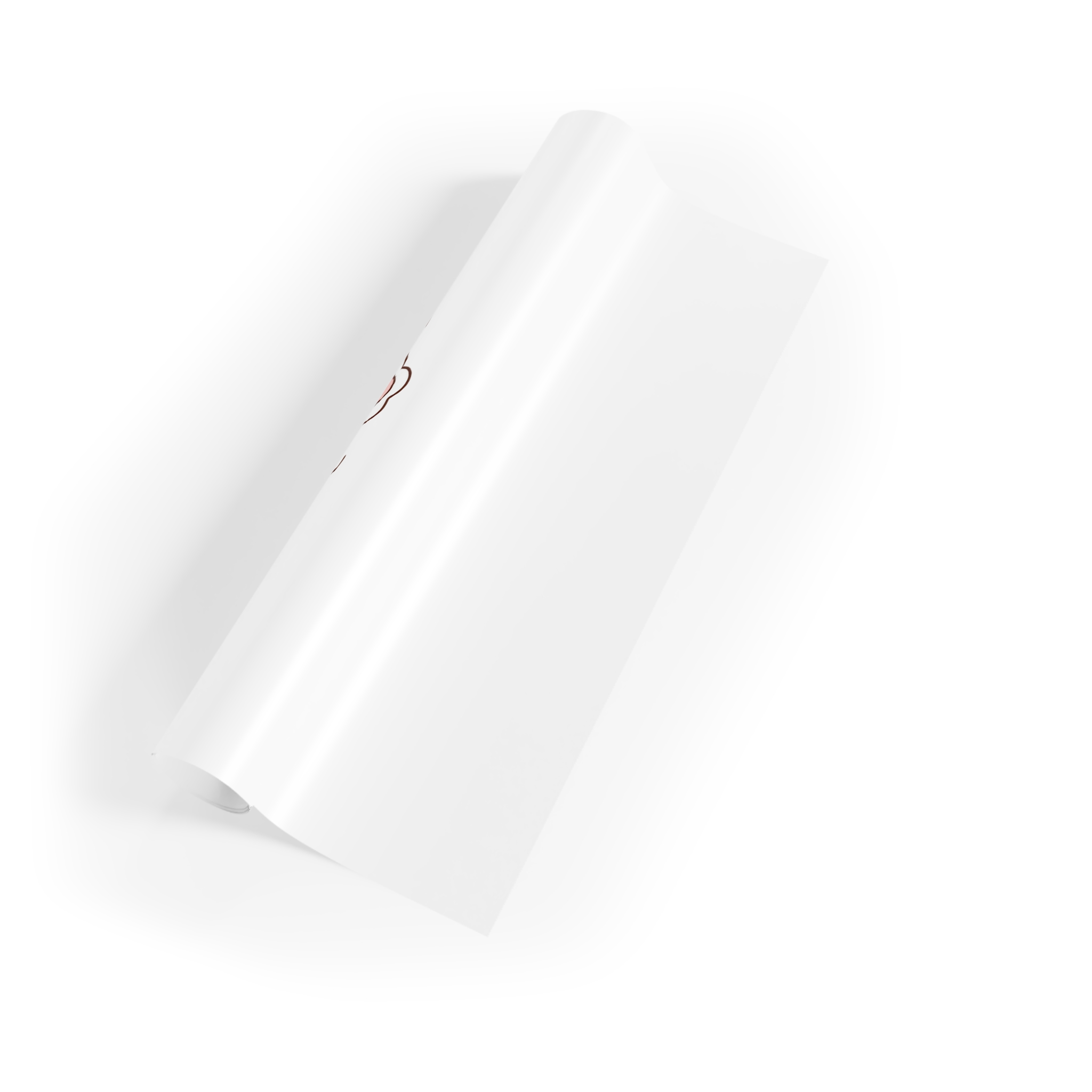 Hand Drawn No Love Illustration Gift Wrapping Paper Rolls 1pc - Image 3