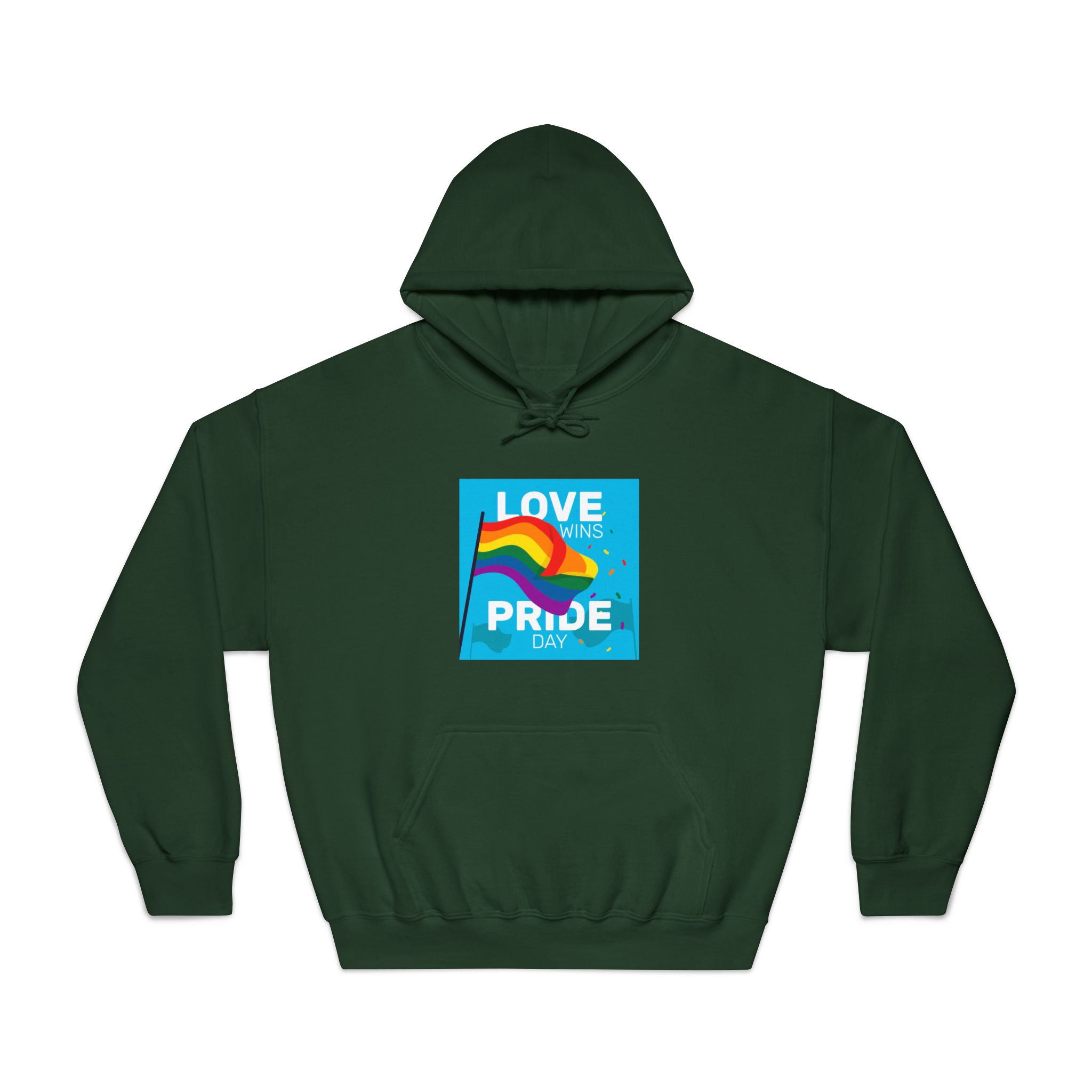 Pride Day Event With Rainbow Flag Unisex Dryblend Hooded Sweatshirt - Image 21