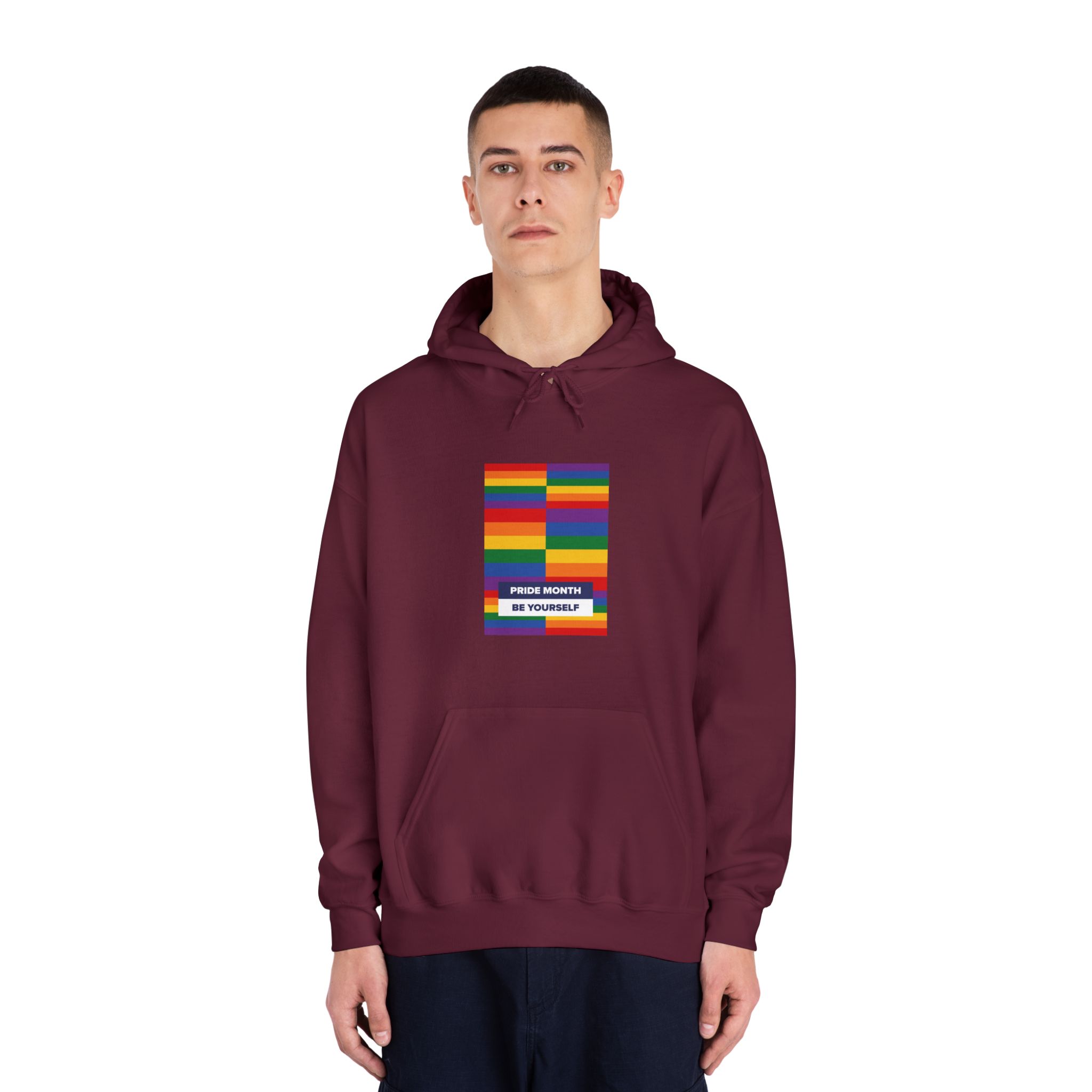 Lgbt Pride Month June Lesbian Gay Bisexual Transgender Lgbtq Flag Rainbow Vector(3) Unisex Dryblend Hooded Sweatshirt - Image 19