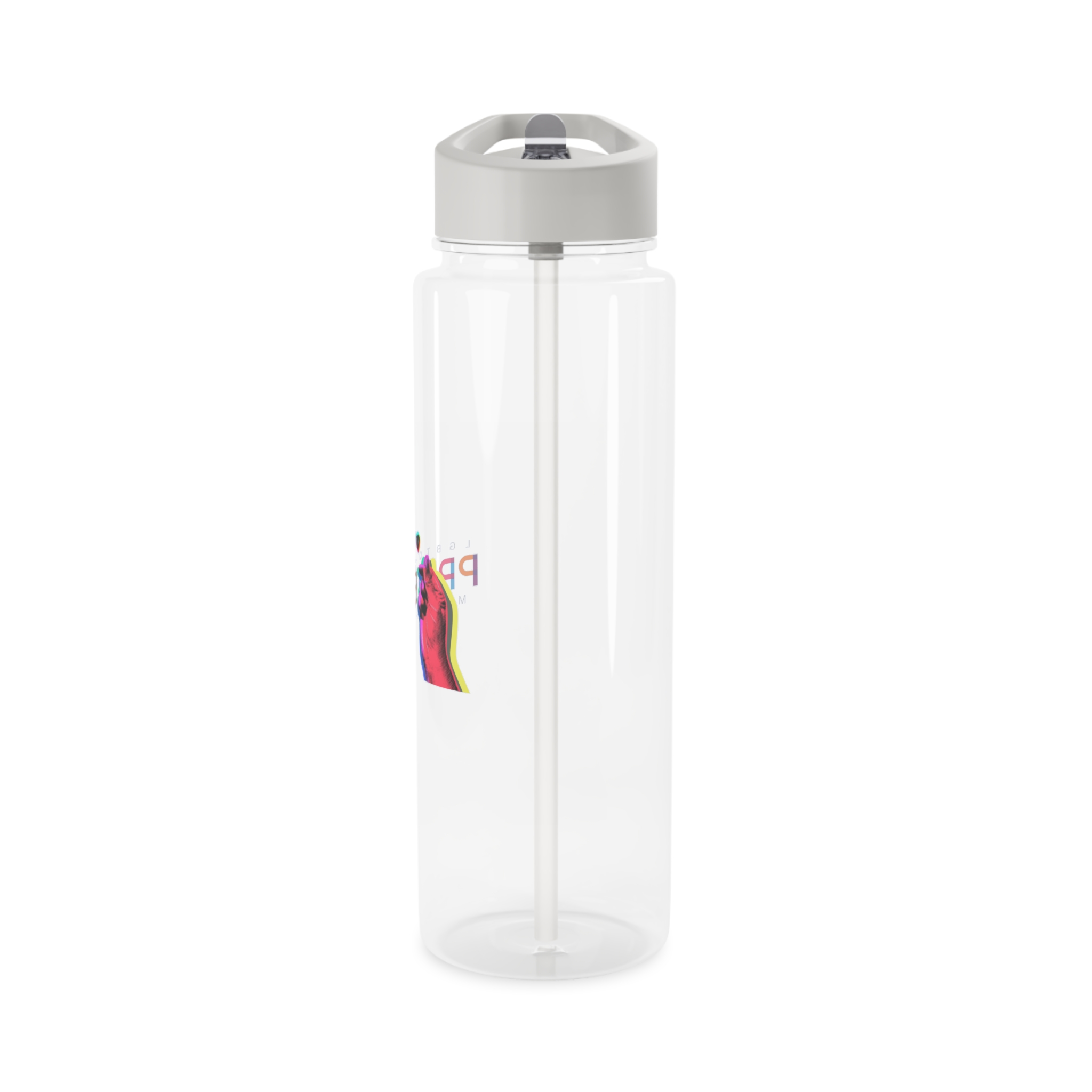 Pride Month Lgbtq Banner Gay Pride Month Rainbow Color Flat Design Hand Together Love Sign Typography Tritan Water Bottle - Image 7