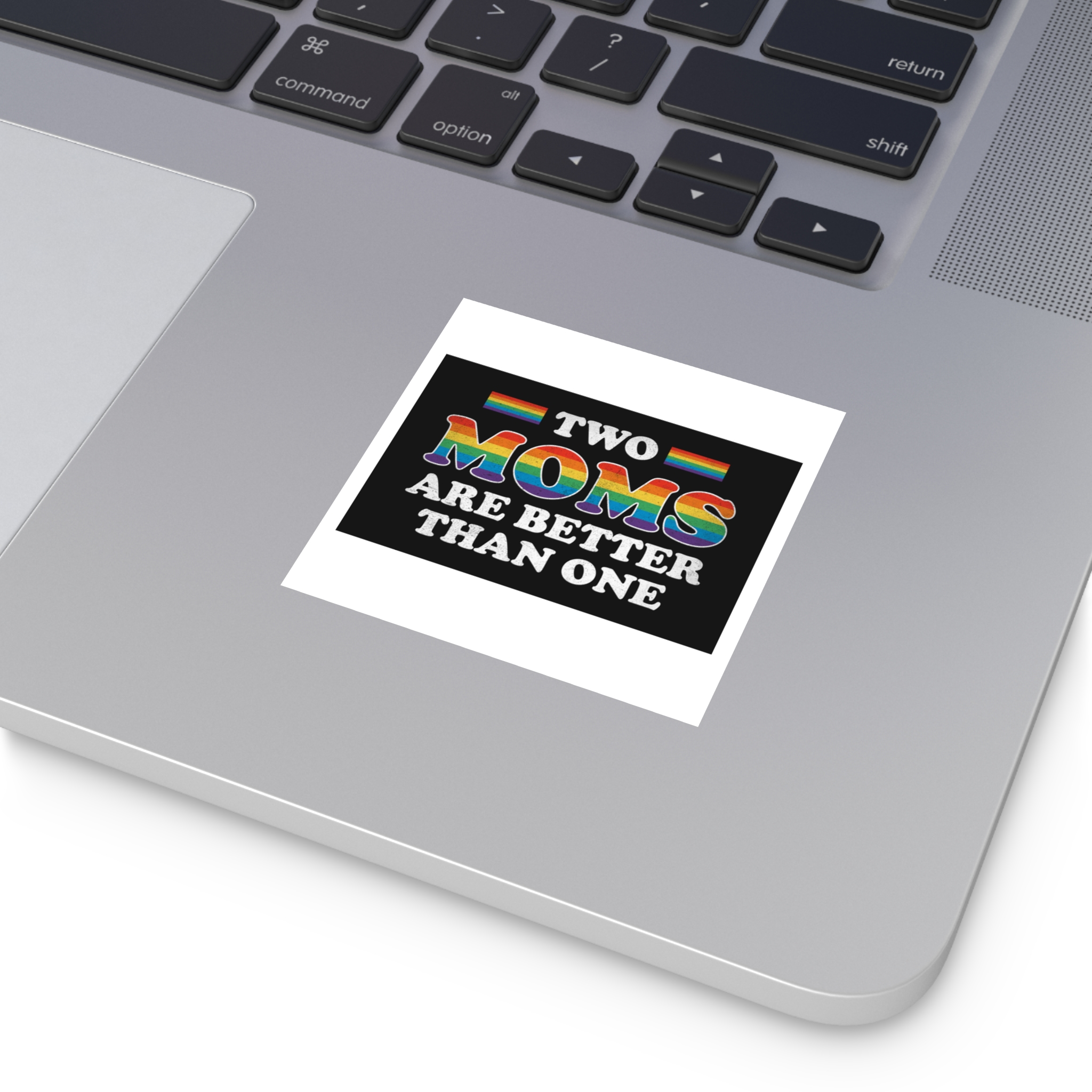 Pride Gay Rainbow Typography Vector Premium T Shirt(2) Laminate Stickers Square - Image 11