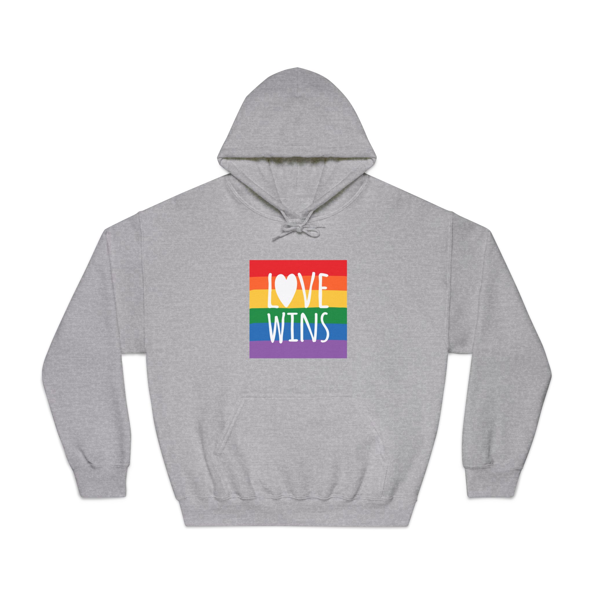 Lovewins Heart Hd 2 Unisex Dryblend Hooded Sweatshirt - Image 13