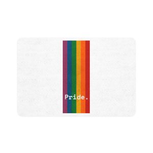 Poster With Rainbow Pride Concept Pet Food Mat 12x18