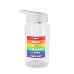 Rainbow Text Tritan Water Bottle