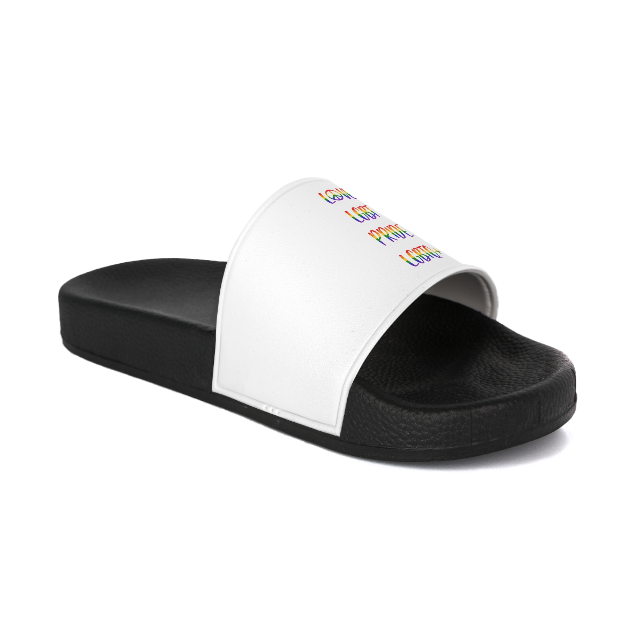 Lgbt Pride Month June Poster Card Banner Background Vector Illustration Mens Slide Sandals - Image 2