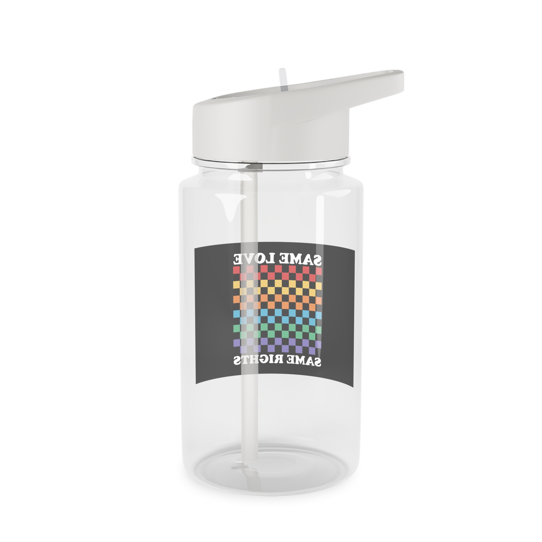 Pride Lgbt Gay Typography T Shirt Design Tritan Water Bottle - Image 2