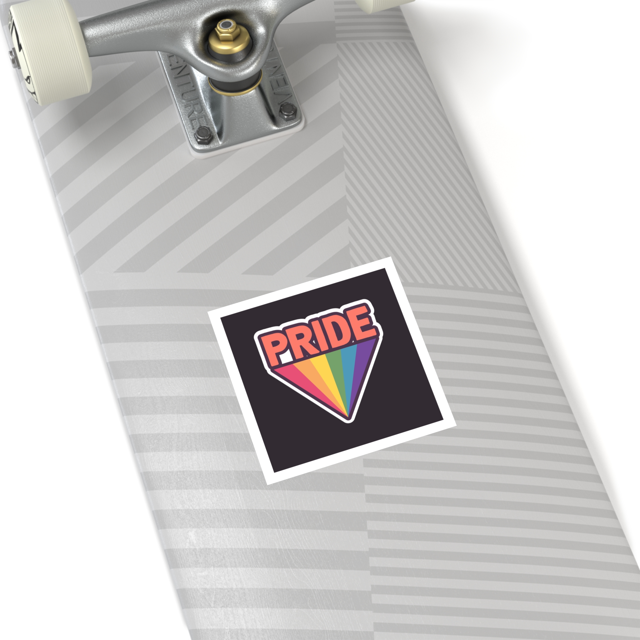 Pride With Rainbow Laminate Stickers Square - Image 20