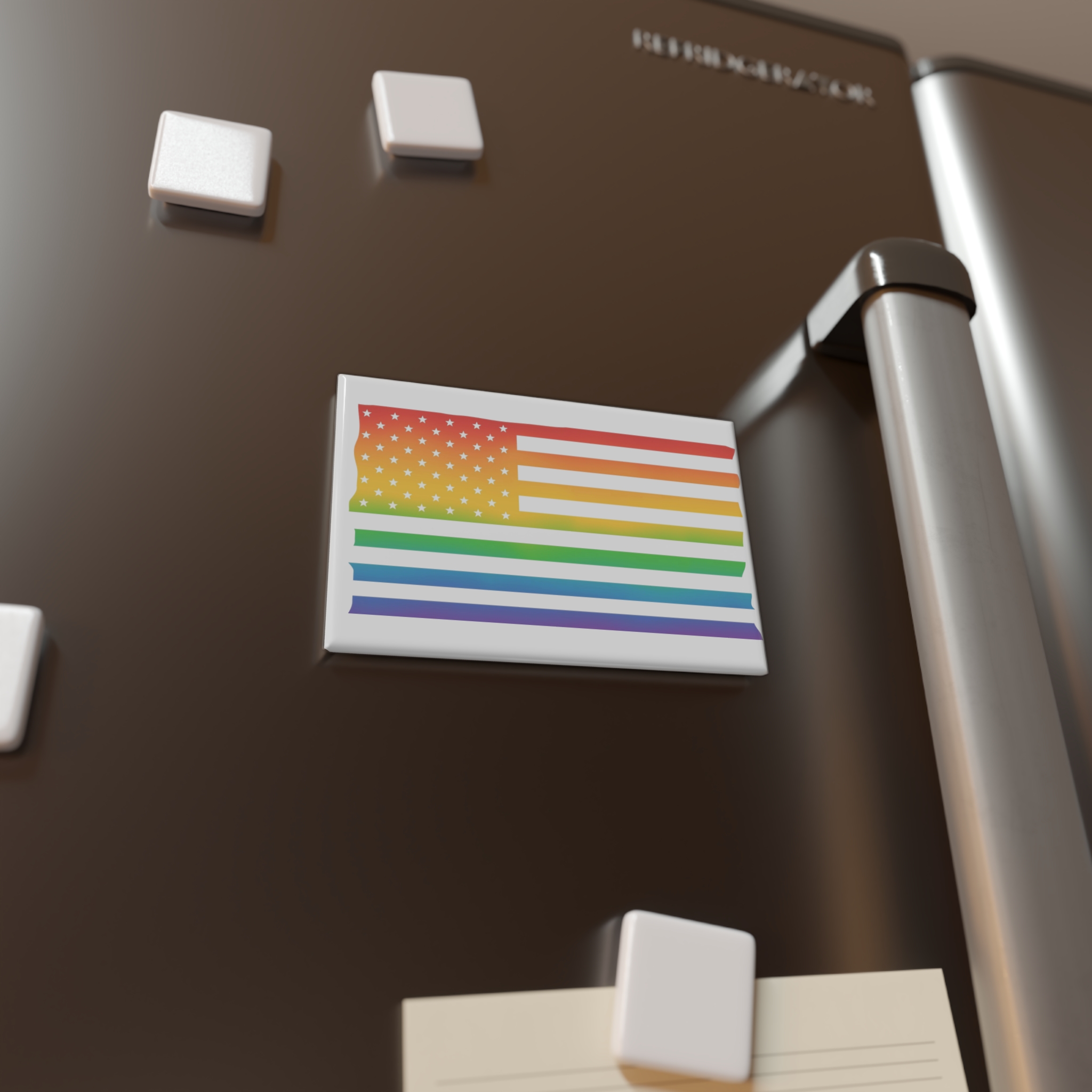 Pride Month America Concept Us Pride Month Flag1 Button Magnet Rectangle 1 And 10 Pcs - Image 4