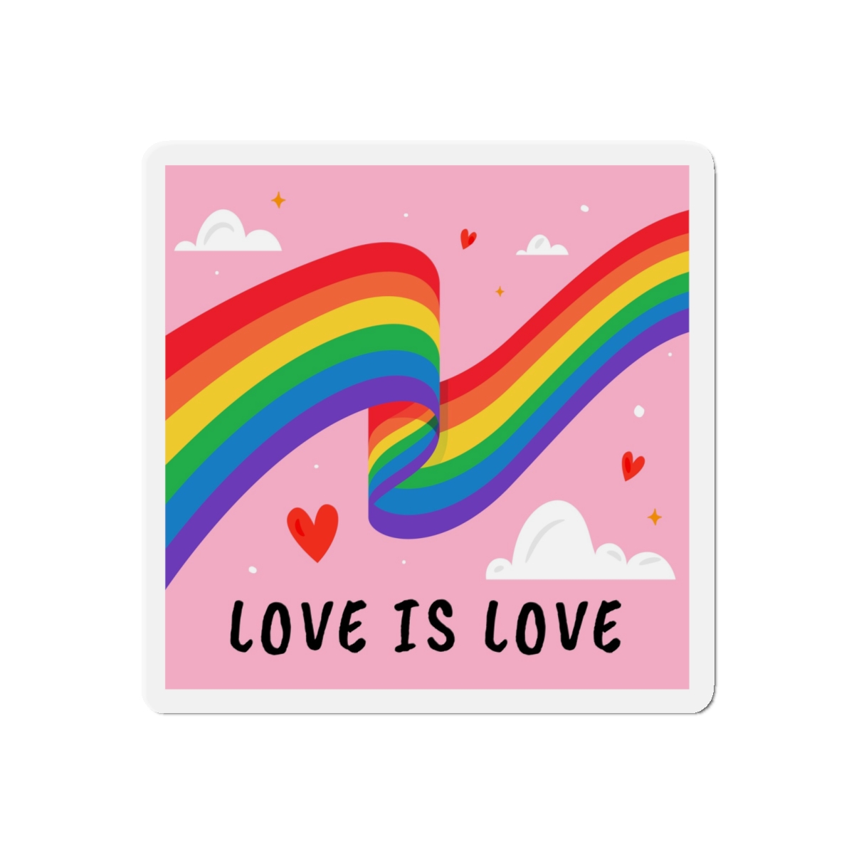 Colorful Flag Pride Day Die Cut Magnets - Image 7