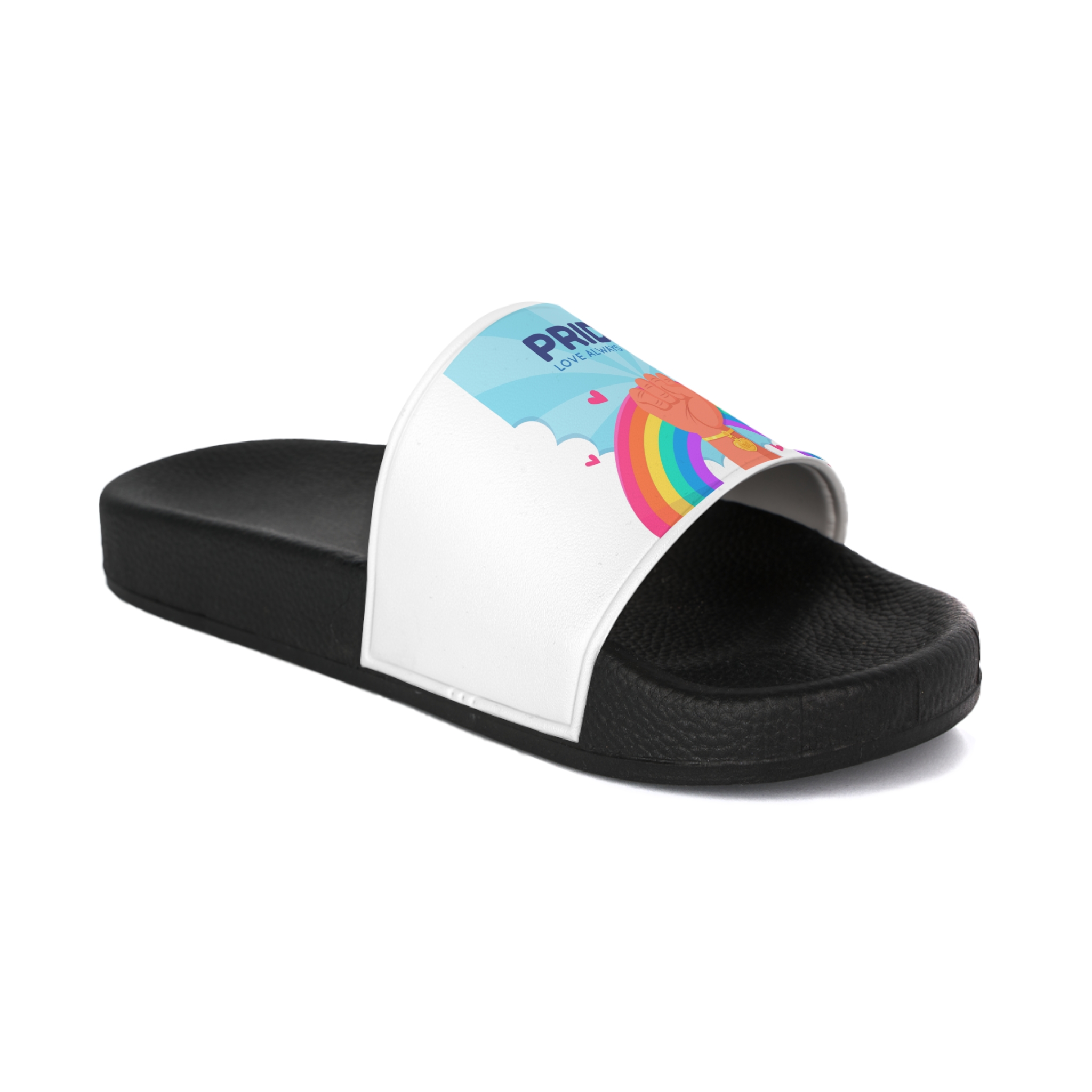 Pride Day Concept Mens Slide Sandals - Image 2