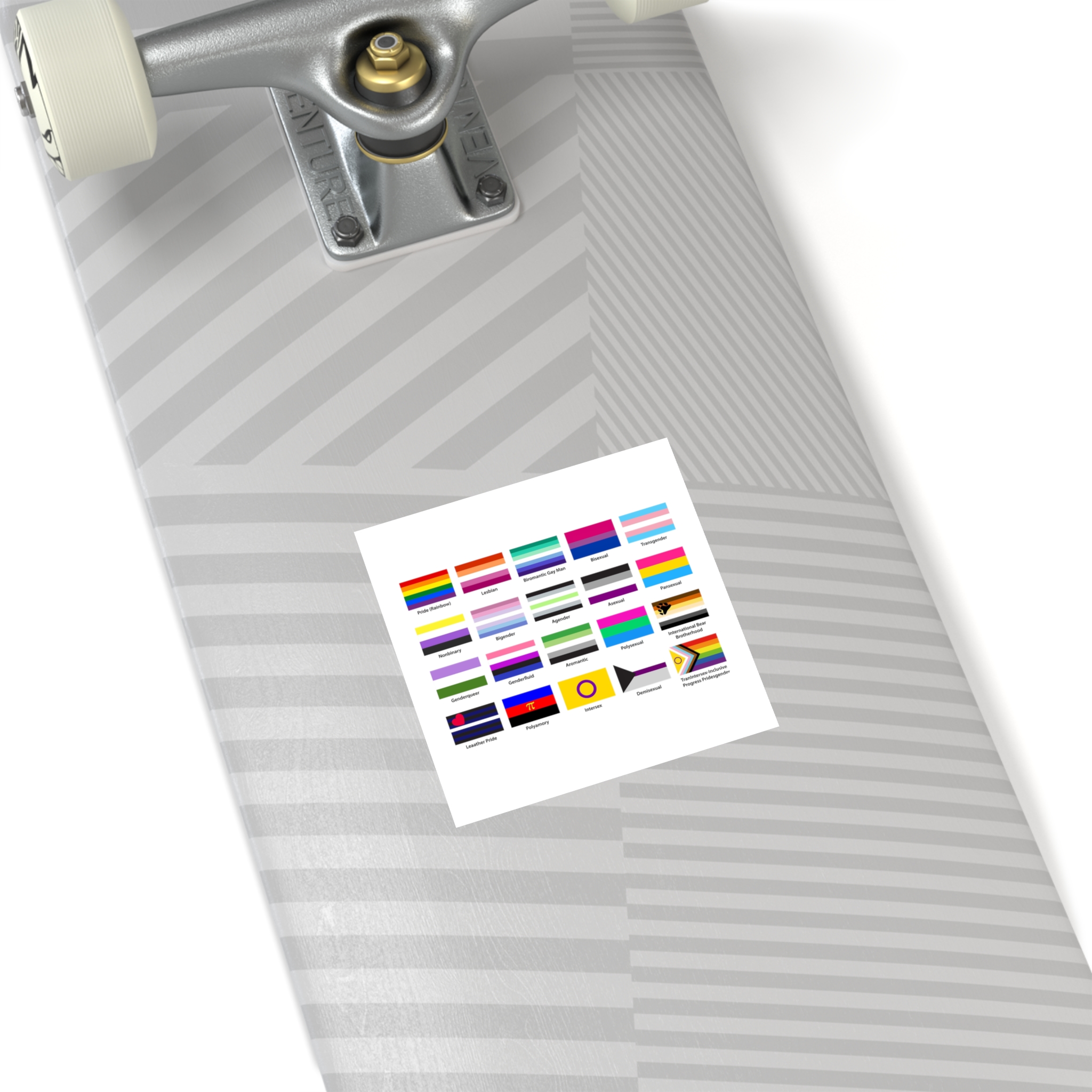 Lgbtq Community Flags Set Lgbt Sexual Identity Pride Flags Collection Rainbow Lesbian Gay Bisexual Laminate Stickers Square - Image 20