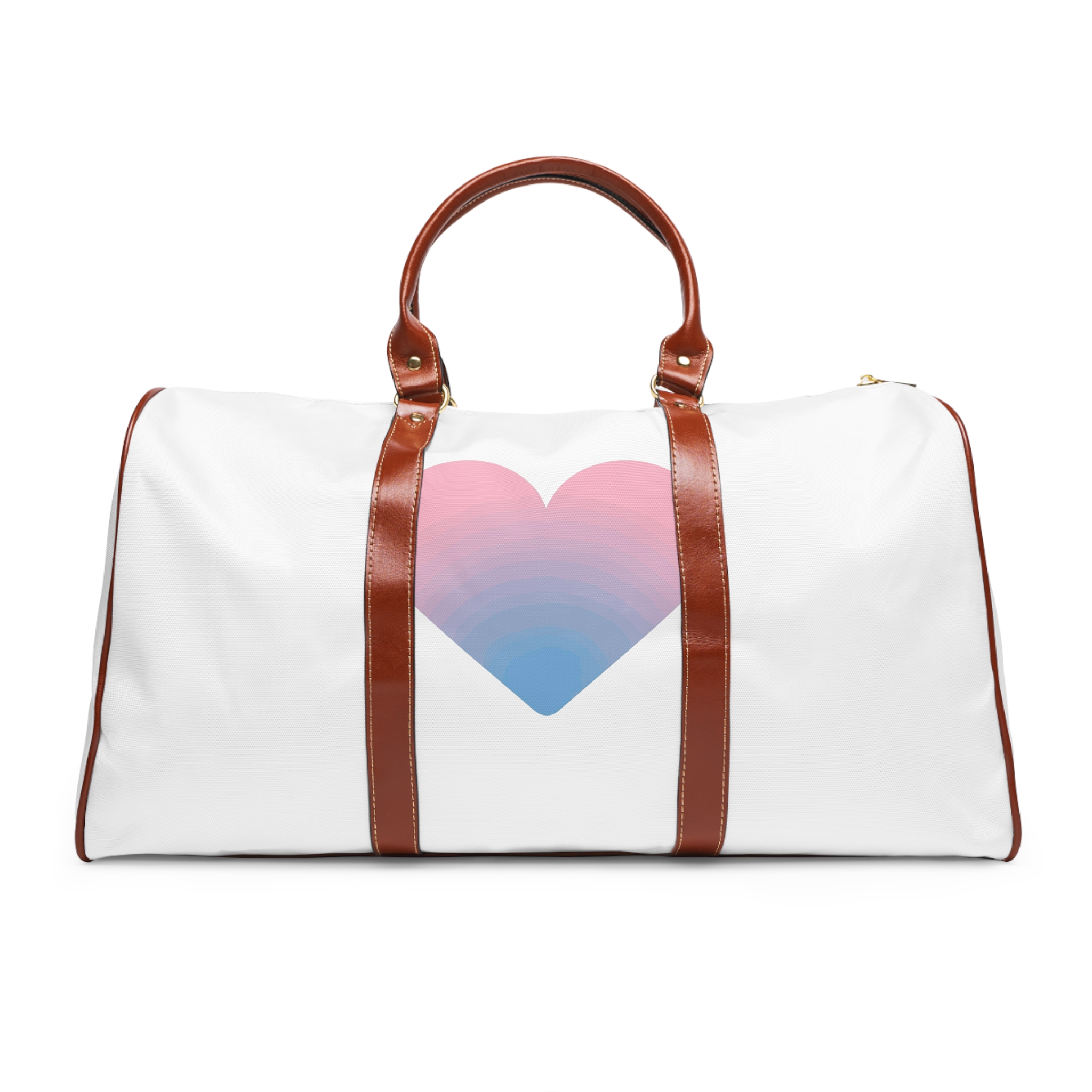 Gradient Heart Symbol Love Affection Waterproof Travel Bag