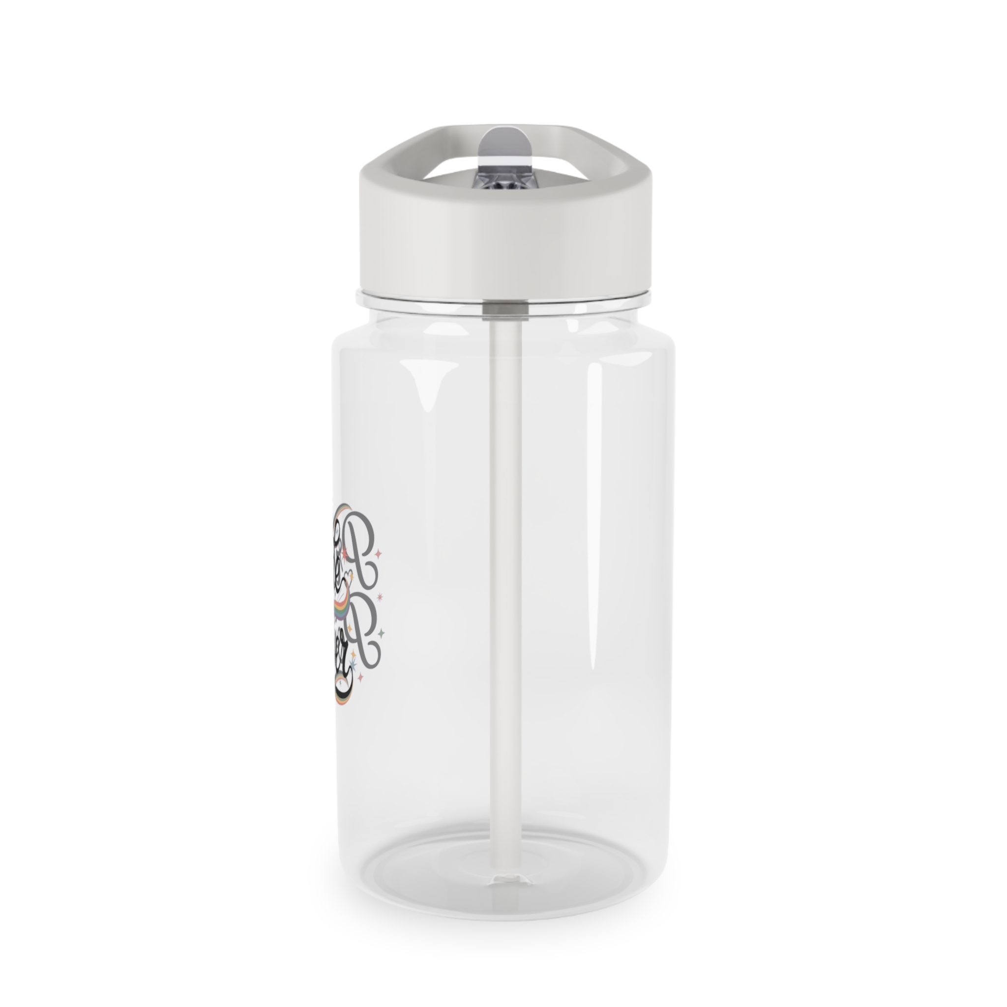 Pride Is Power T Shirt Design Isolated White Background Tritan Water Bottle - Image 3