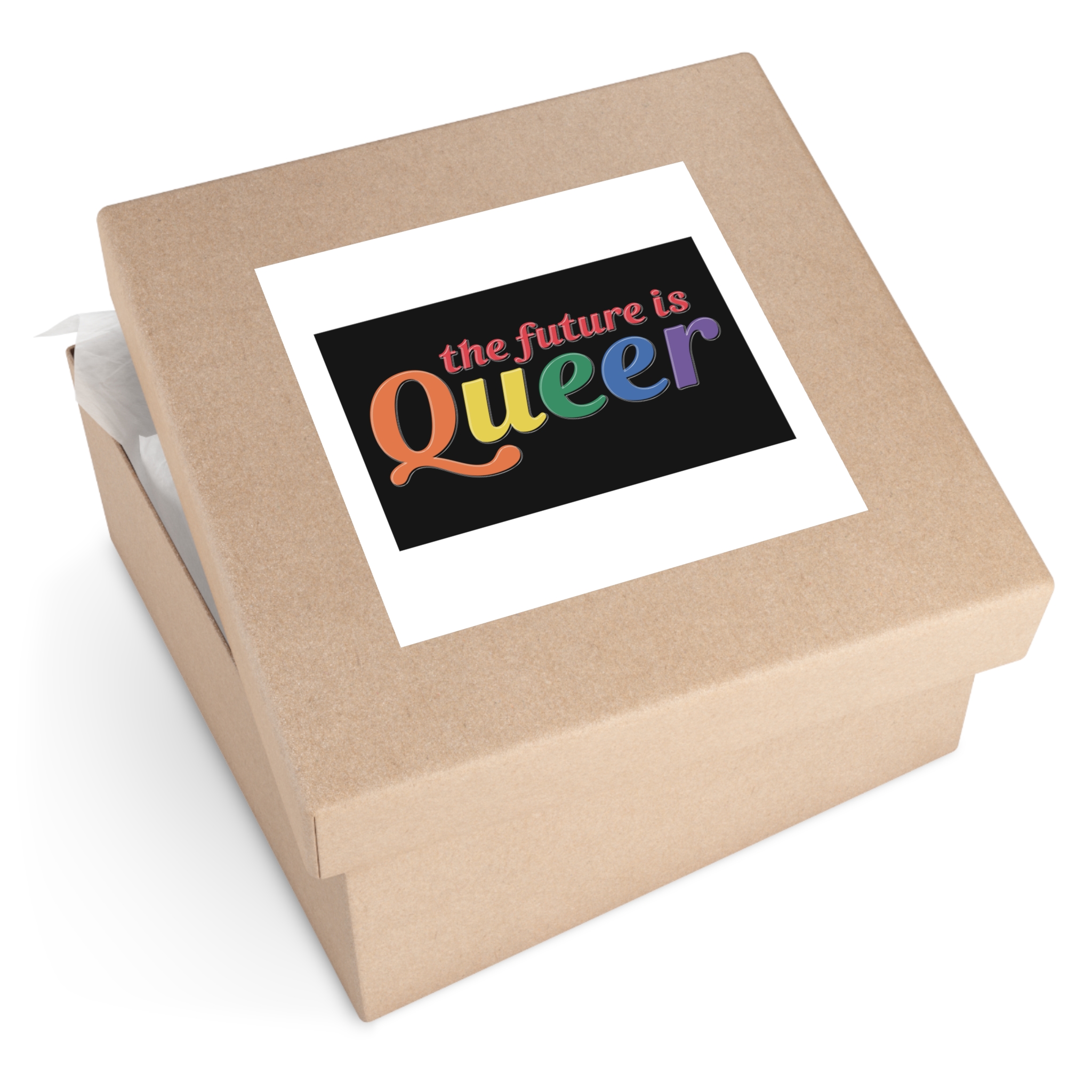 Pride Lgbtq Gay Typography Vector Tshirt Design(5) Laminate Stickers Square - Image 59