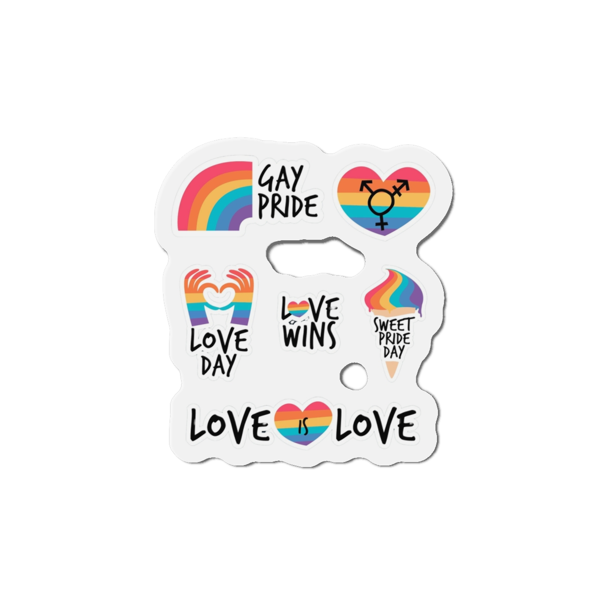 Pride Day Label Pack Theme Die Cut Magnets - Image 13