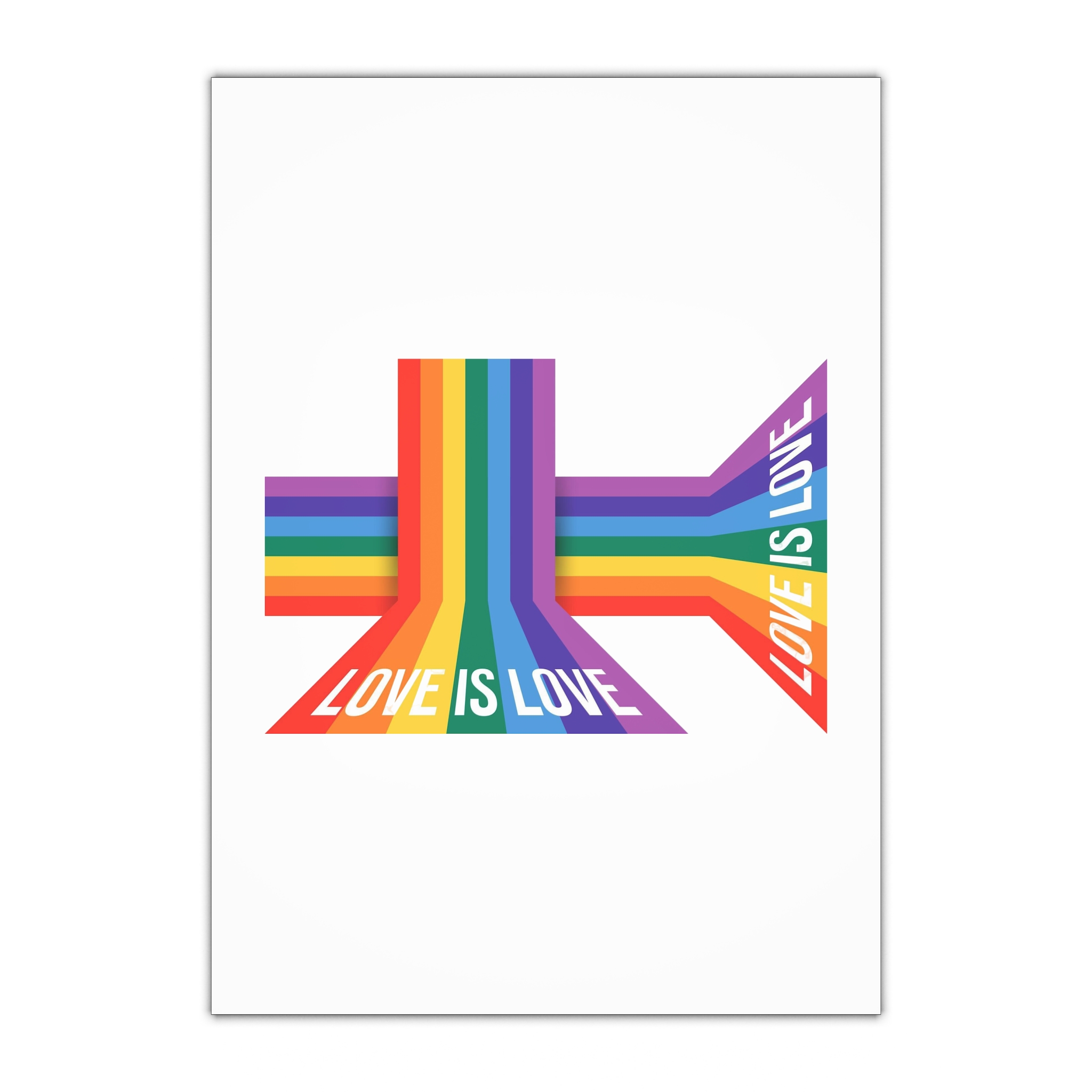 Pride Month Banner With Pride Lgbtq Rainbow Flag Vector Background Gift Wrapping Paper Sheets 1pc