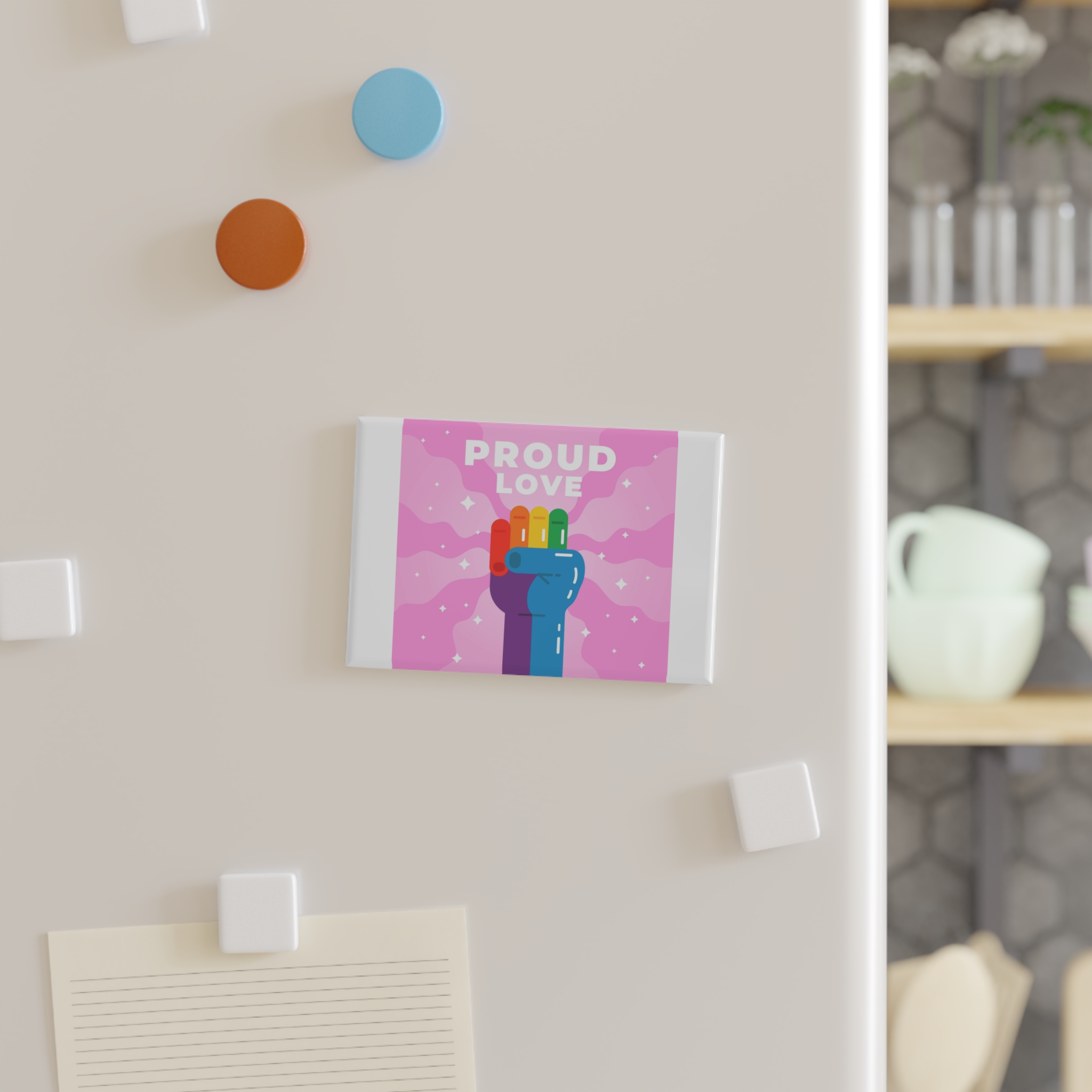 Pride Day Concept(4) Button Magnet Rectangle 1 And 10 Pcs - Image 7