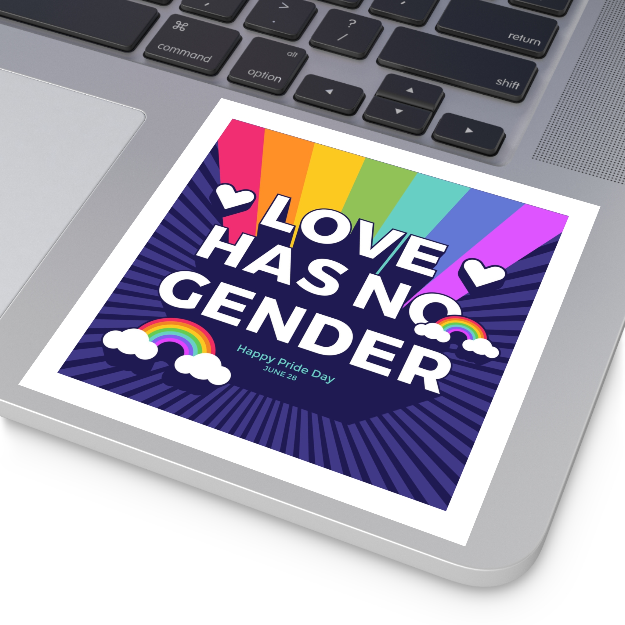Pride Day Concept(3) Laminate Stickers Square - Image 75