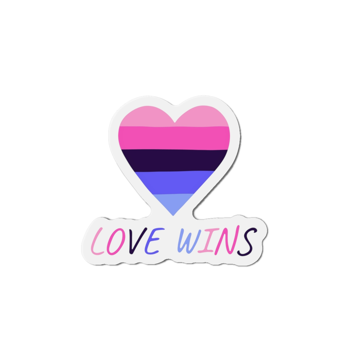 Colorful Heart Shape Omnisexual Pride Flag Happy Pride Day Lgbtqia Community Pride Month Vector Hand Drawn Doodle Posters Stickers Logo Cards Die Cut Magnets - Image 13