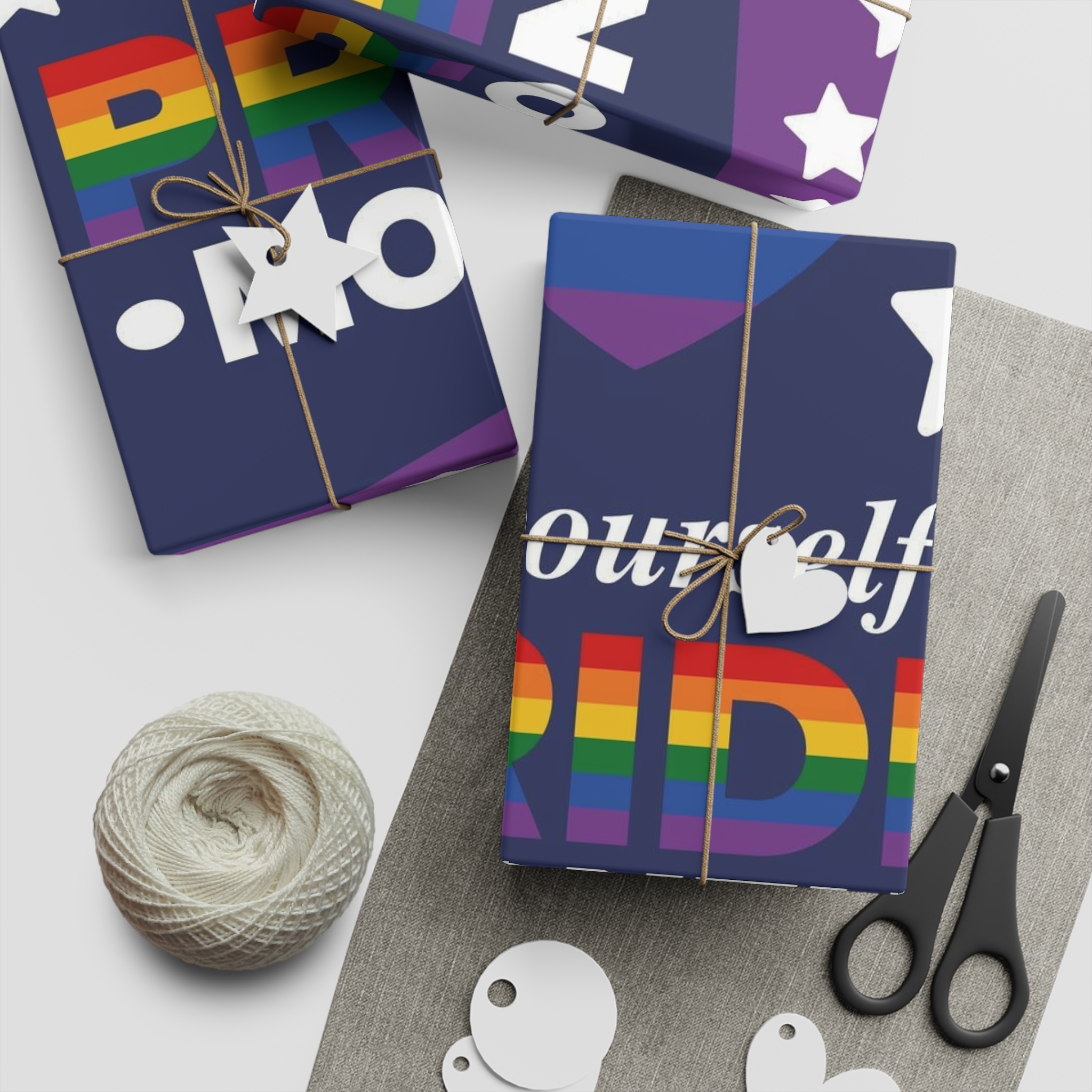 Lgbt Pride Month June Lesbian Gay Bisexual Transgender Love Lgbtq Flag Rainbow Vector Gift Wrapping Paper Sheets 1pc - Image 5