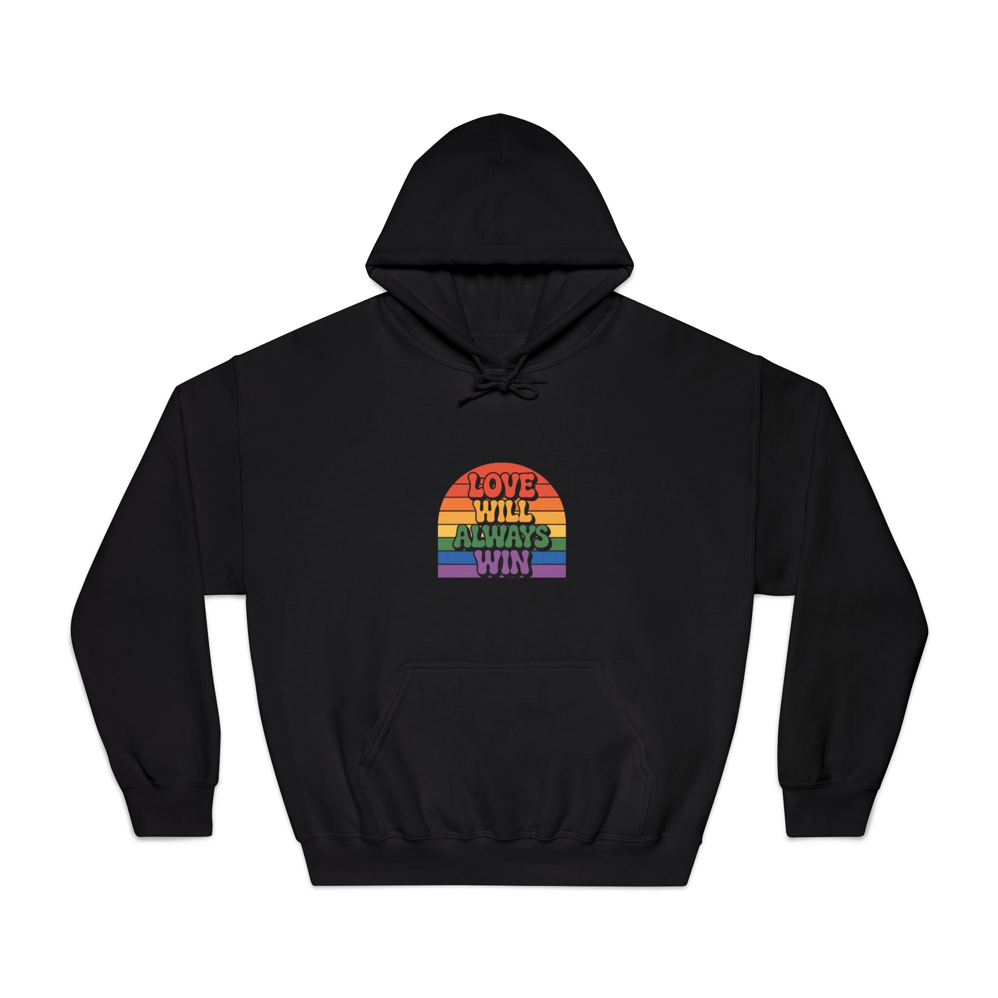 Love Will Always Win Pride Celebration Unisex Dryblend Hooded Sweatshirt - Image 9
