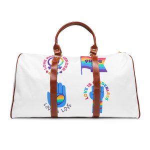 Flat Labels Collection Pride Month Celebration(1) Waterproof Travel Bag