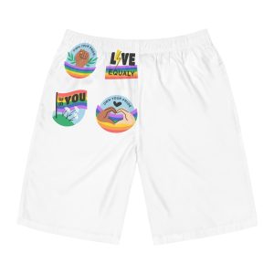 Flat Stickers Collection Lgbtqi Pride Month Celebration(1) Mens Board Shorts Aop