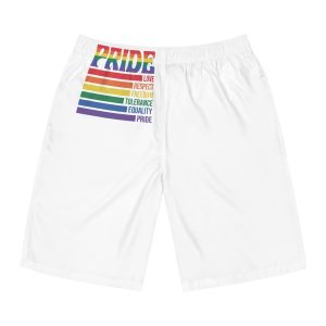 Pride Lgbtq Gay Typography Vector Tshirt Design (1) Mens Board Shorts Aop