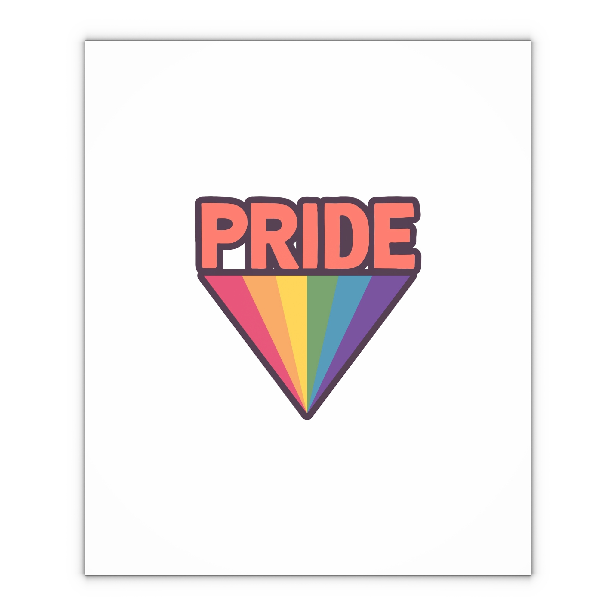 Pride Text With Rainbow Flag Badge Lgbt Symbol Gay Lesbian Bisexual Trans Queer Love Symbol Gift Wrapping Paper Sheets 1pc - Image 4